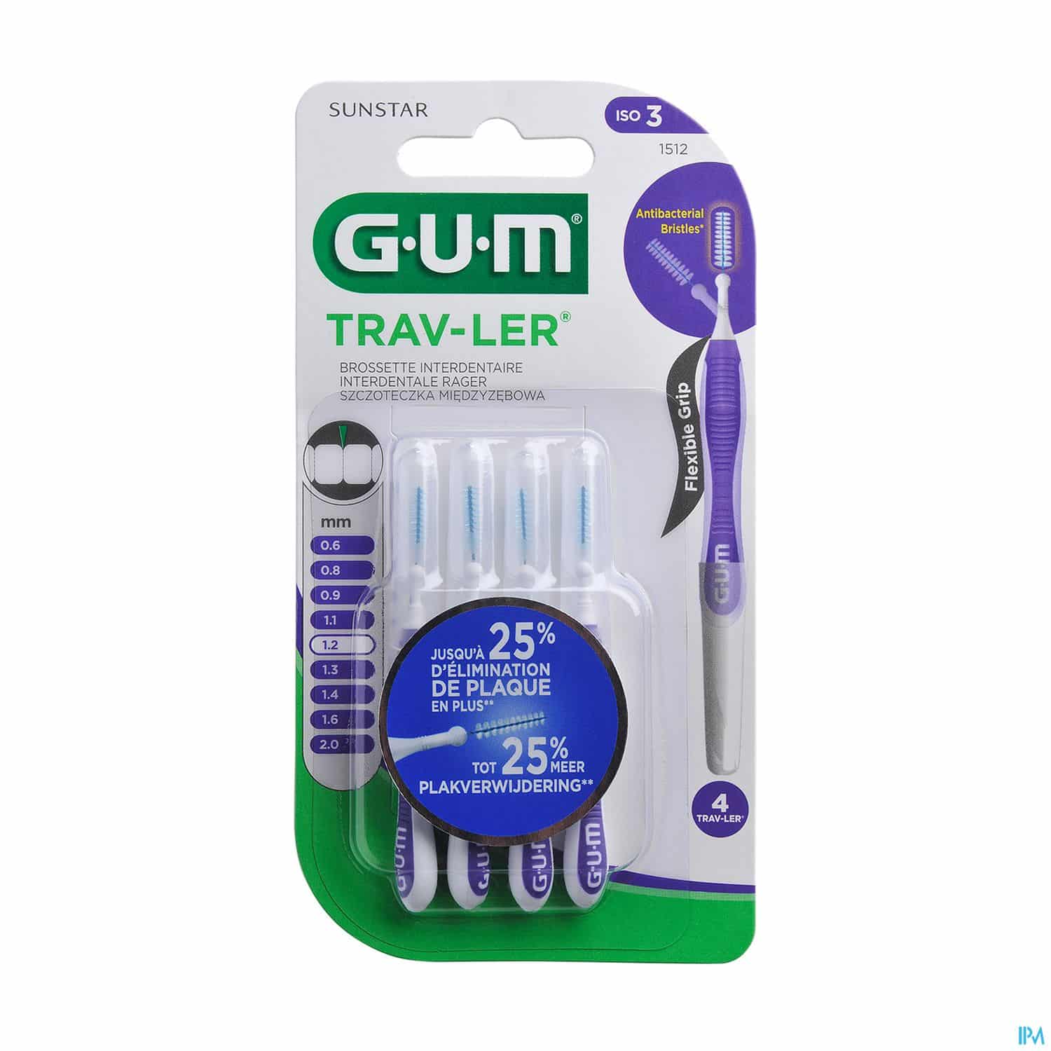 GUM TRAVLER BROSSET 1,2MM 1512 X4