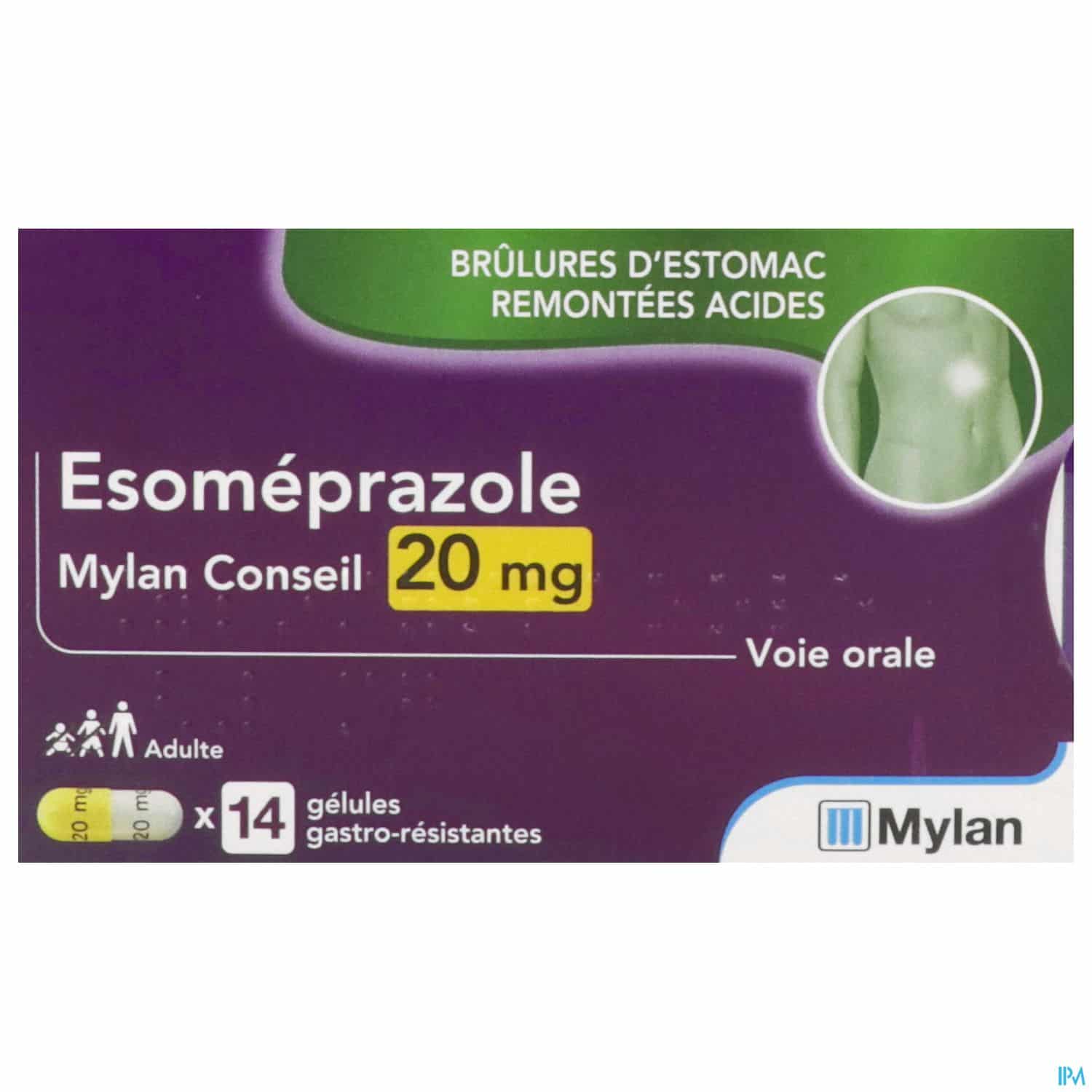 ESOMEPRAZOLE 20MG VTS CONS GEL 14