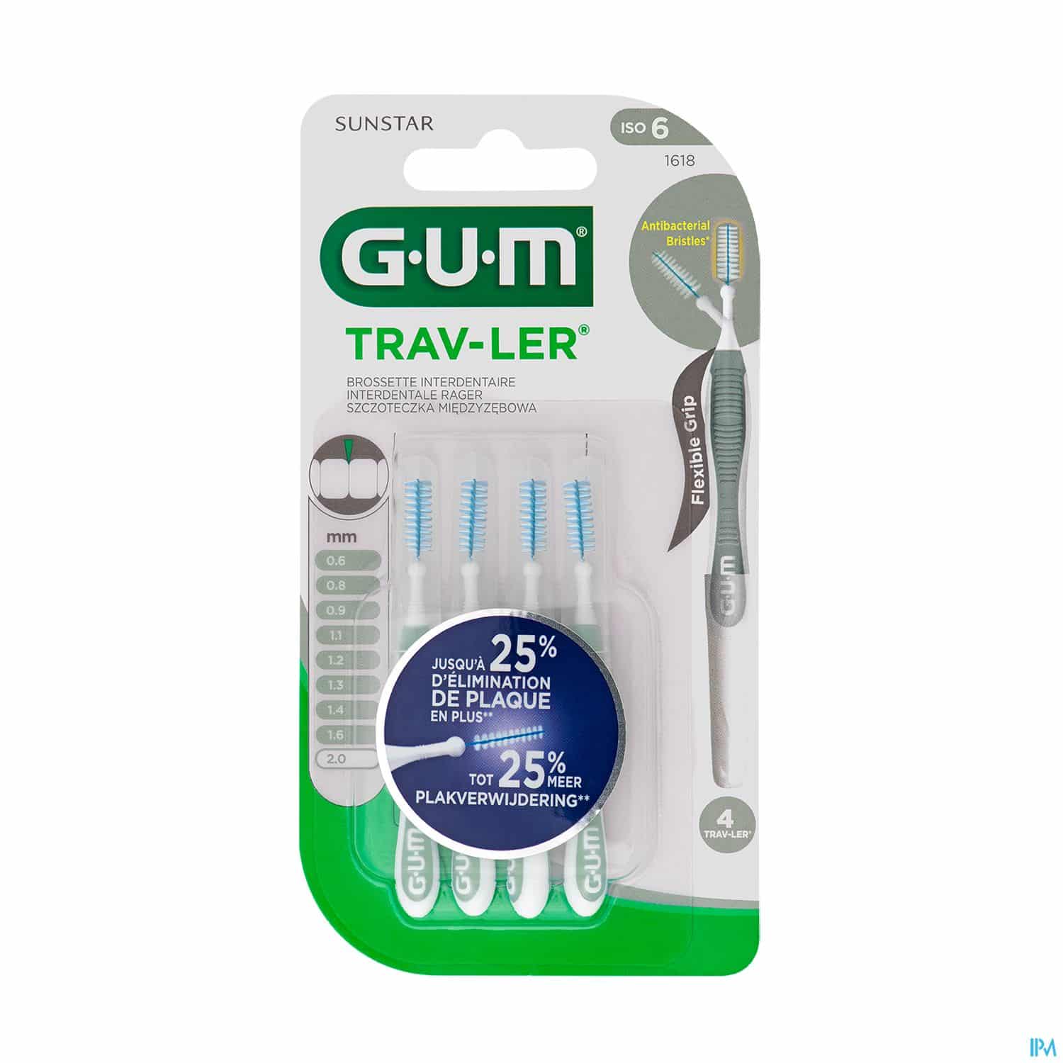 GUM TRAVLER BROSSET 2,0MM 1618 X4