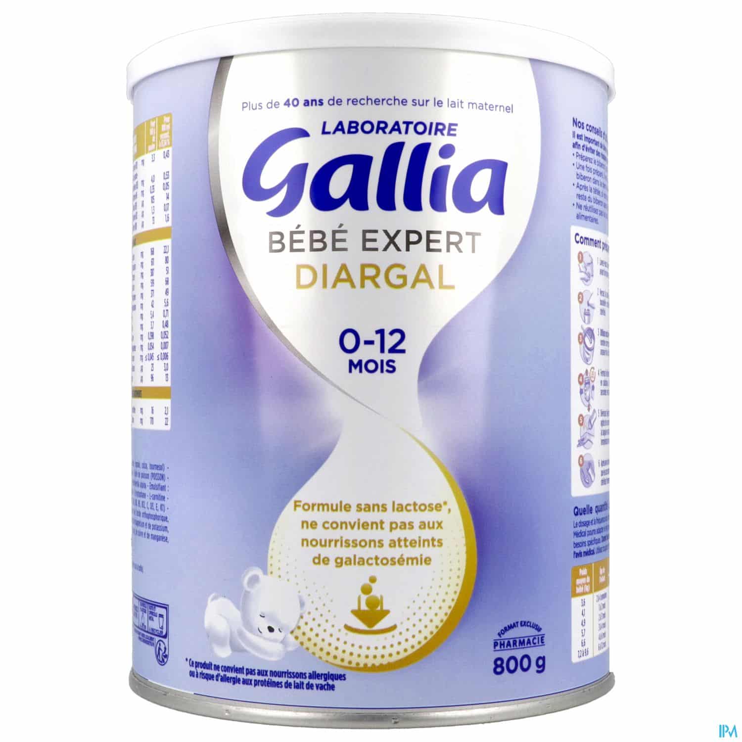 GALLIA BB EXPERT DIARGAL 800G