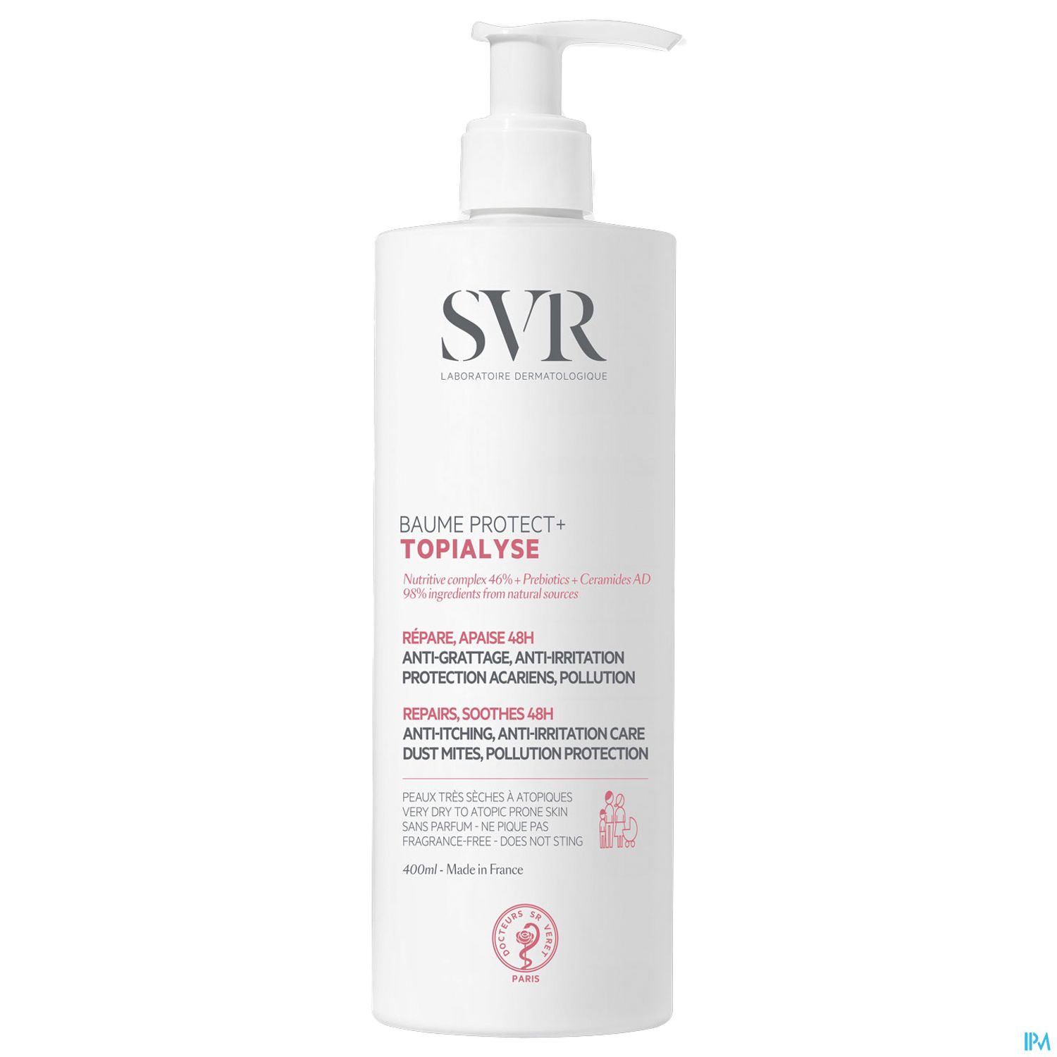 SVR TOPIALYSE BAUME PROTECT+ 400ML