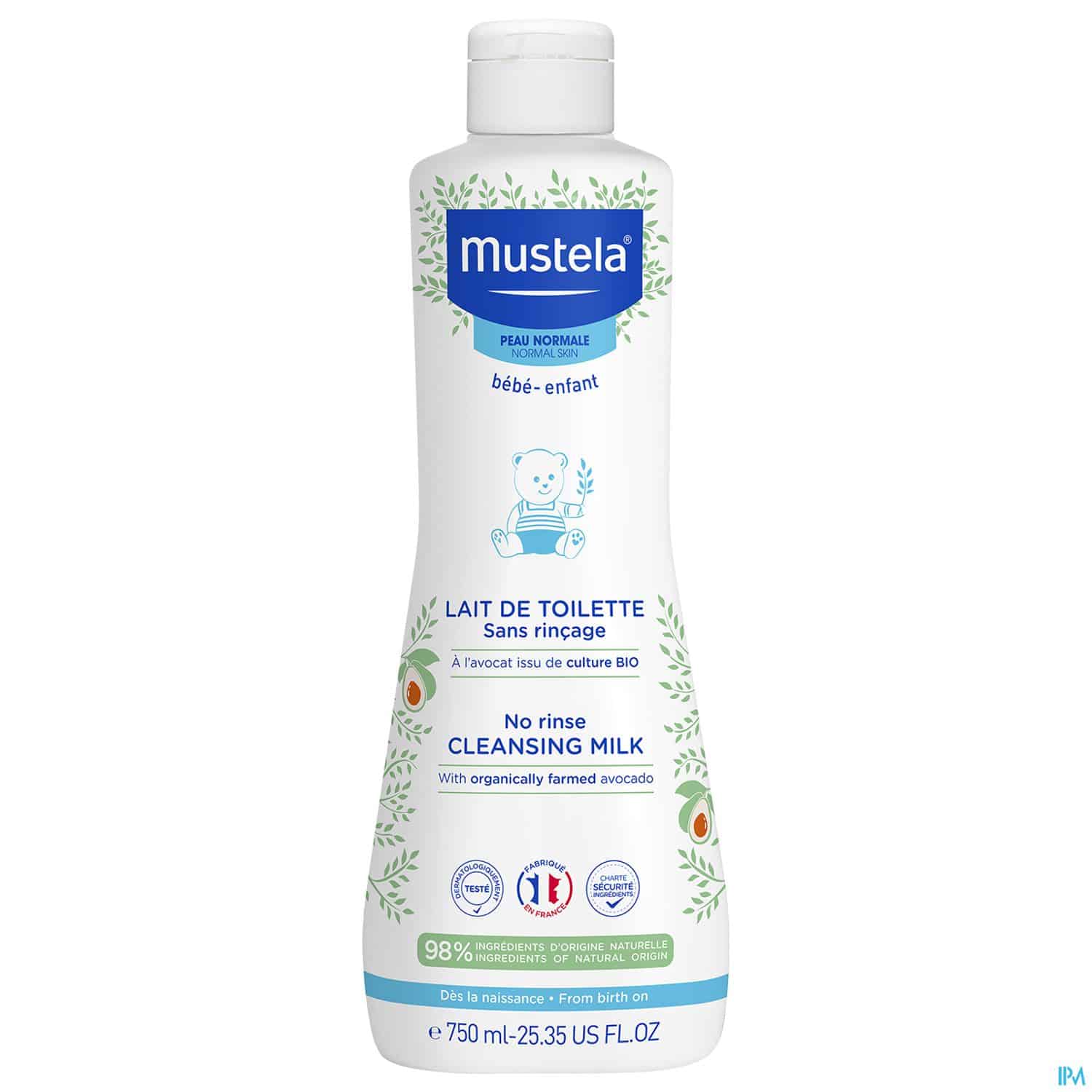 MUSTELA BB LAIT TOIL S/RINC PN 750