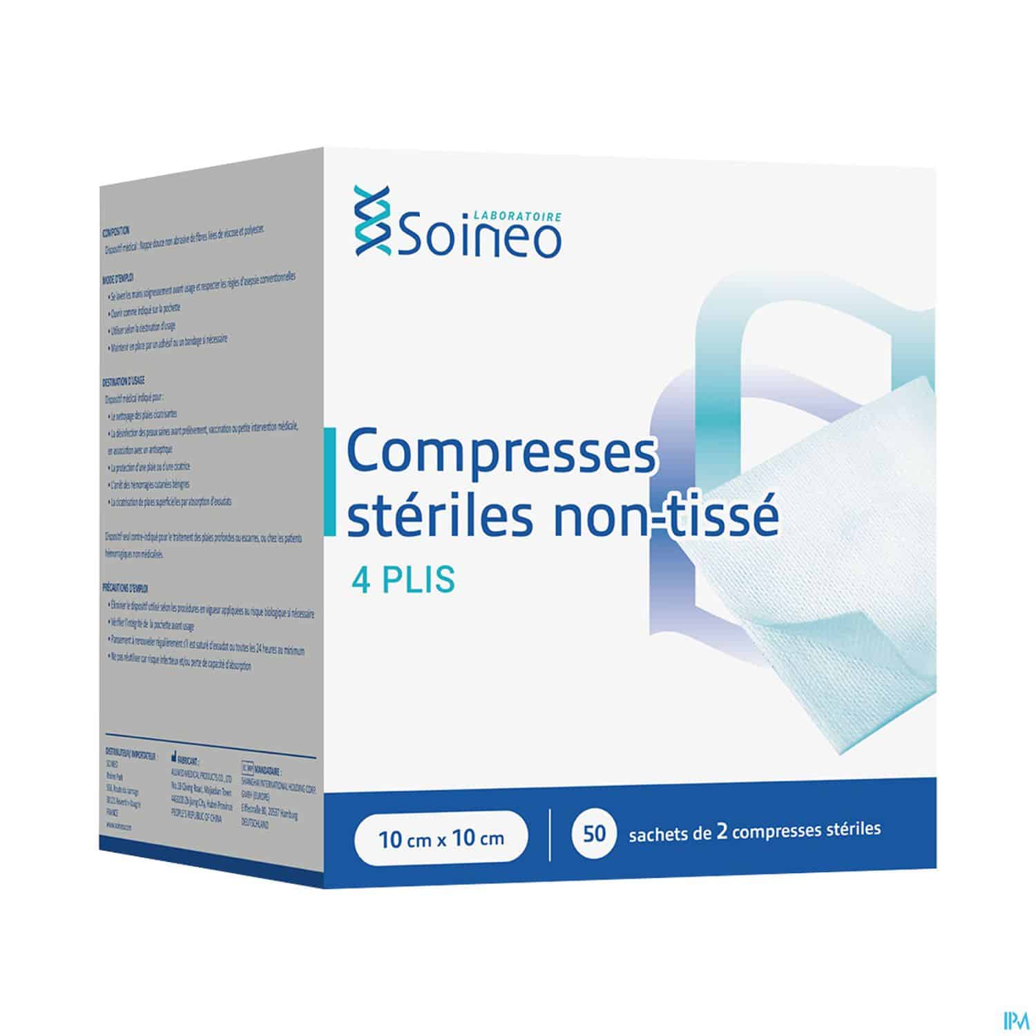 SOINEO COMP ST N/TISS 10X10CM 50