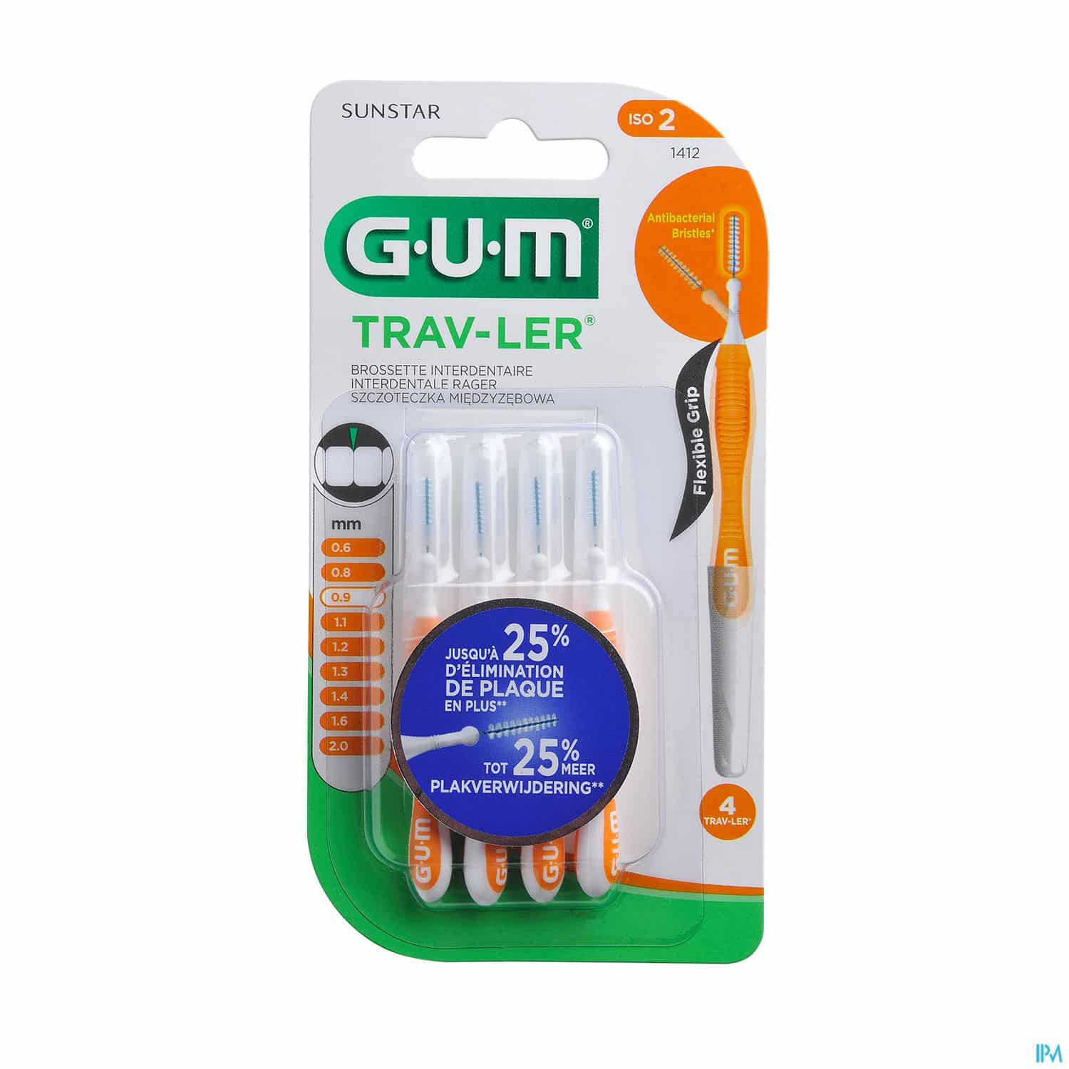 GUM TRAVLER BROSSET 0,9MM 1412 X4