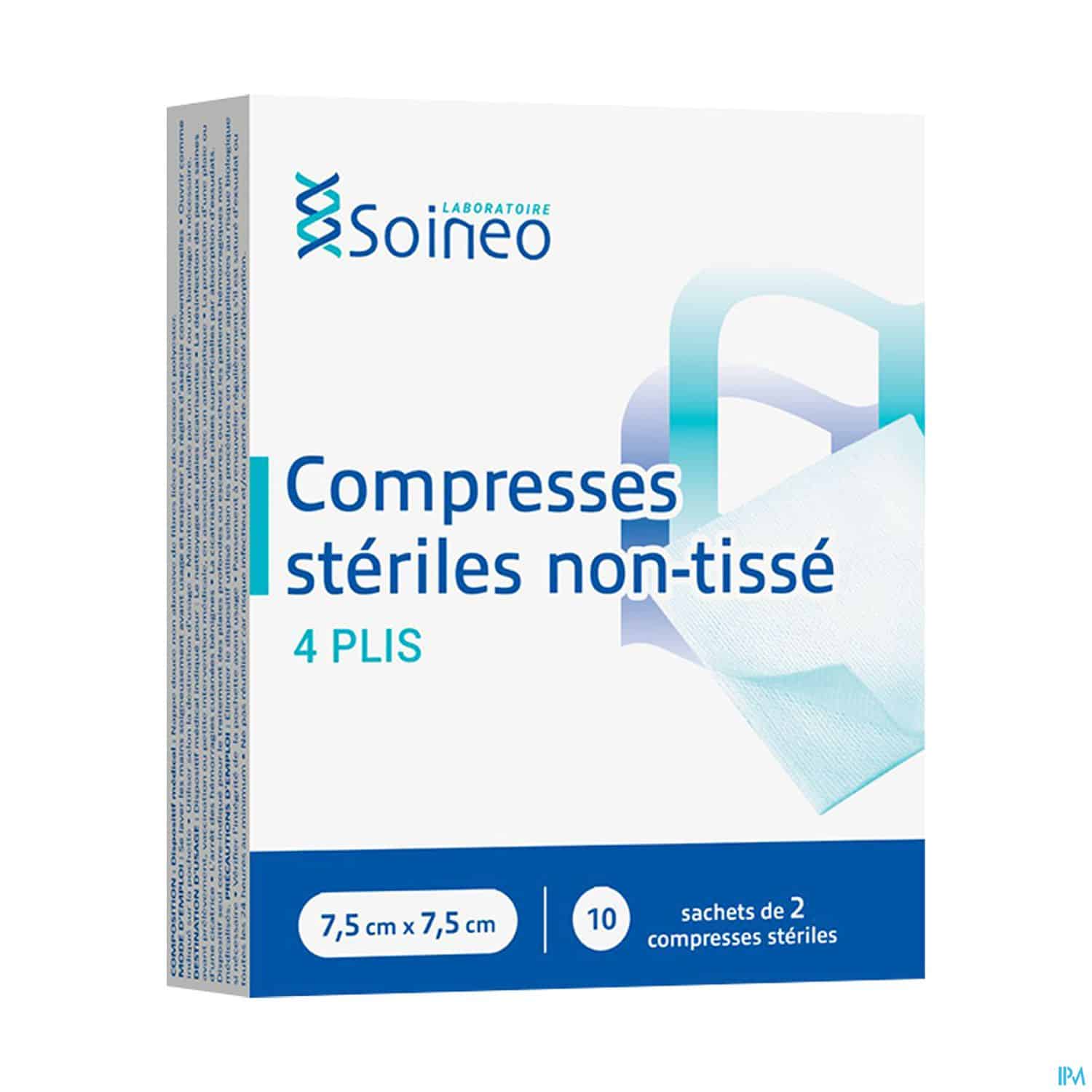 SOINEO COMP ST N/TISS 7,5X7,5CM 10 SOINEO COMP ST N/TISS 7,5X7,5CM 10