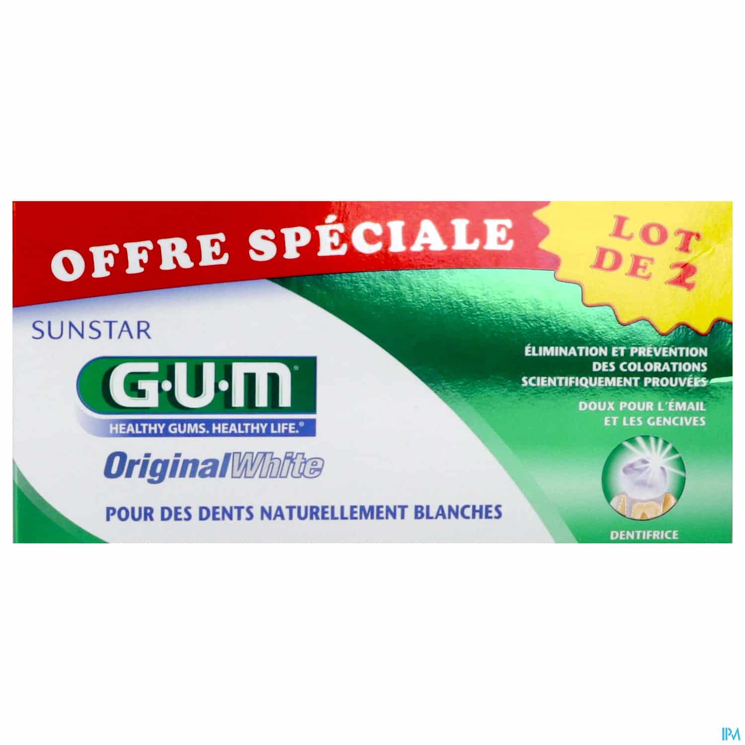 ORIGINAL GUM WHITE TB 75MLX2