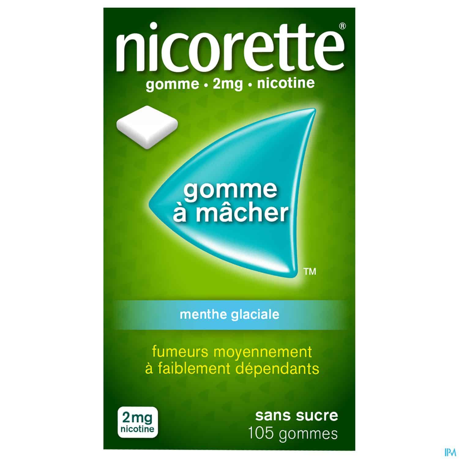 NICORETTE 2MG GOMME MENTGLA SS 105