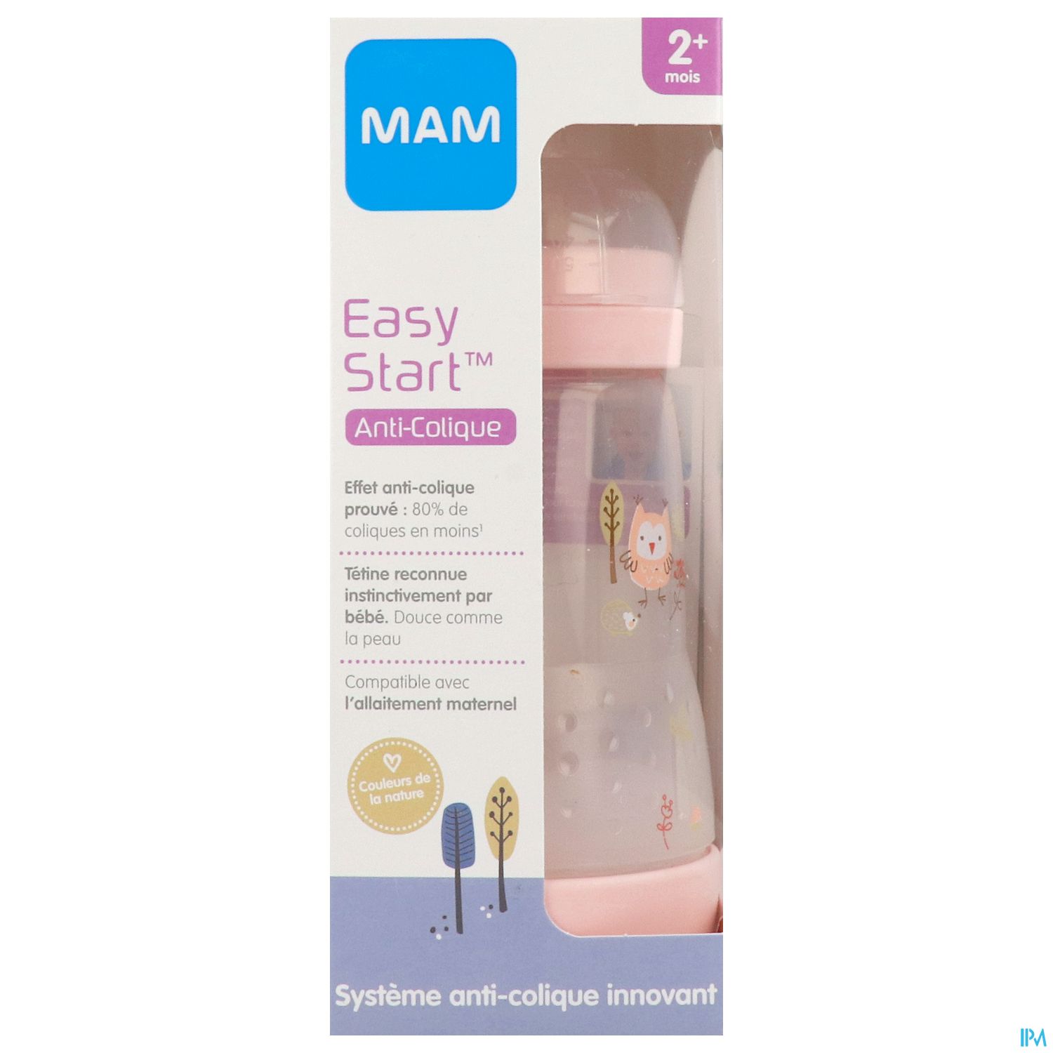 MAM BIB E ST A/COL BLUSH D2 260ML