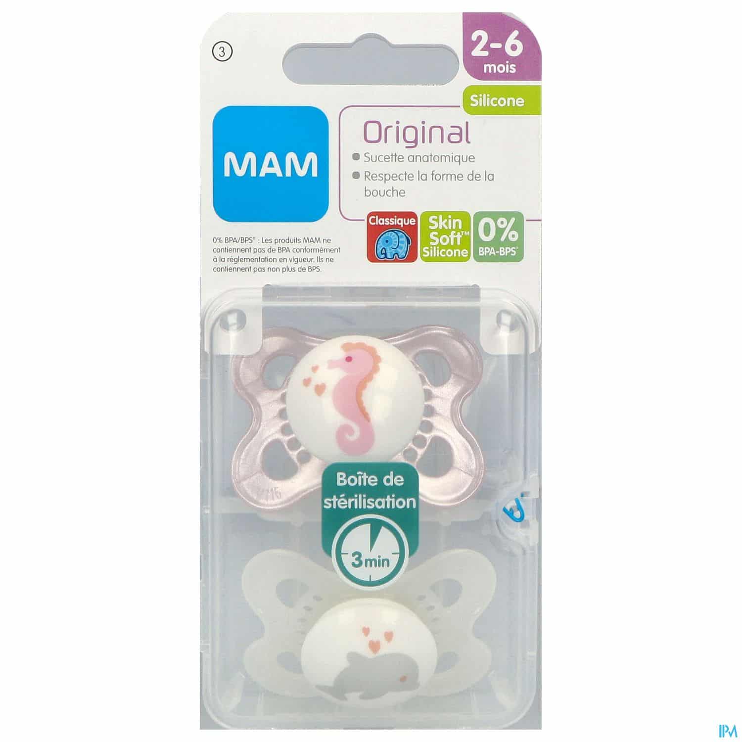 SUCET MAM ORIGIN CLASS SIL 2-6M X2 SUCET MAM ORIGIN CLASS SIL 2-6M X2