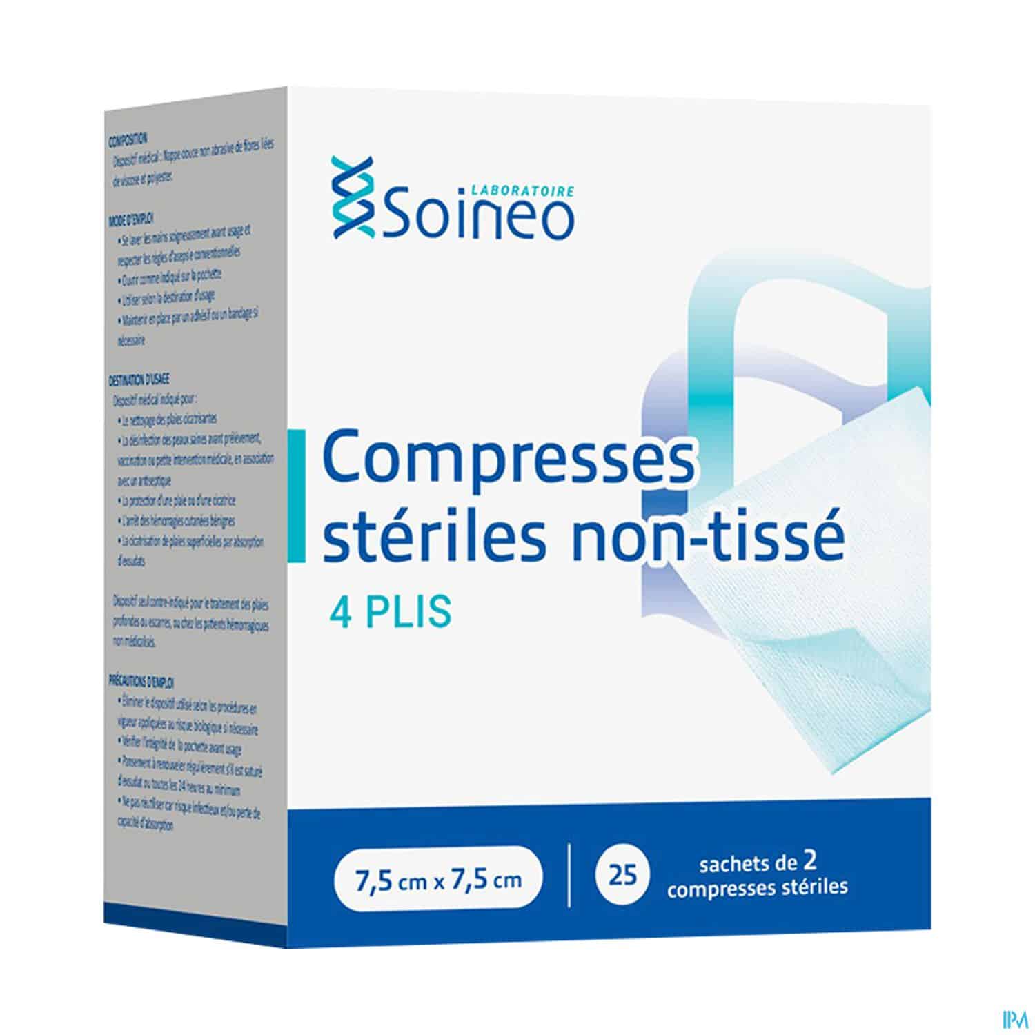 SOINEO COMP ST N/TISS 7,5X7,5CM 25