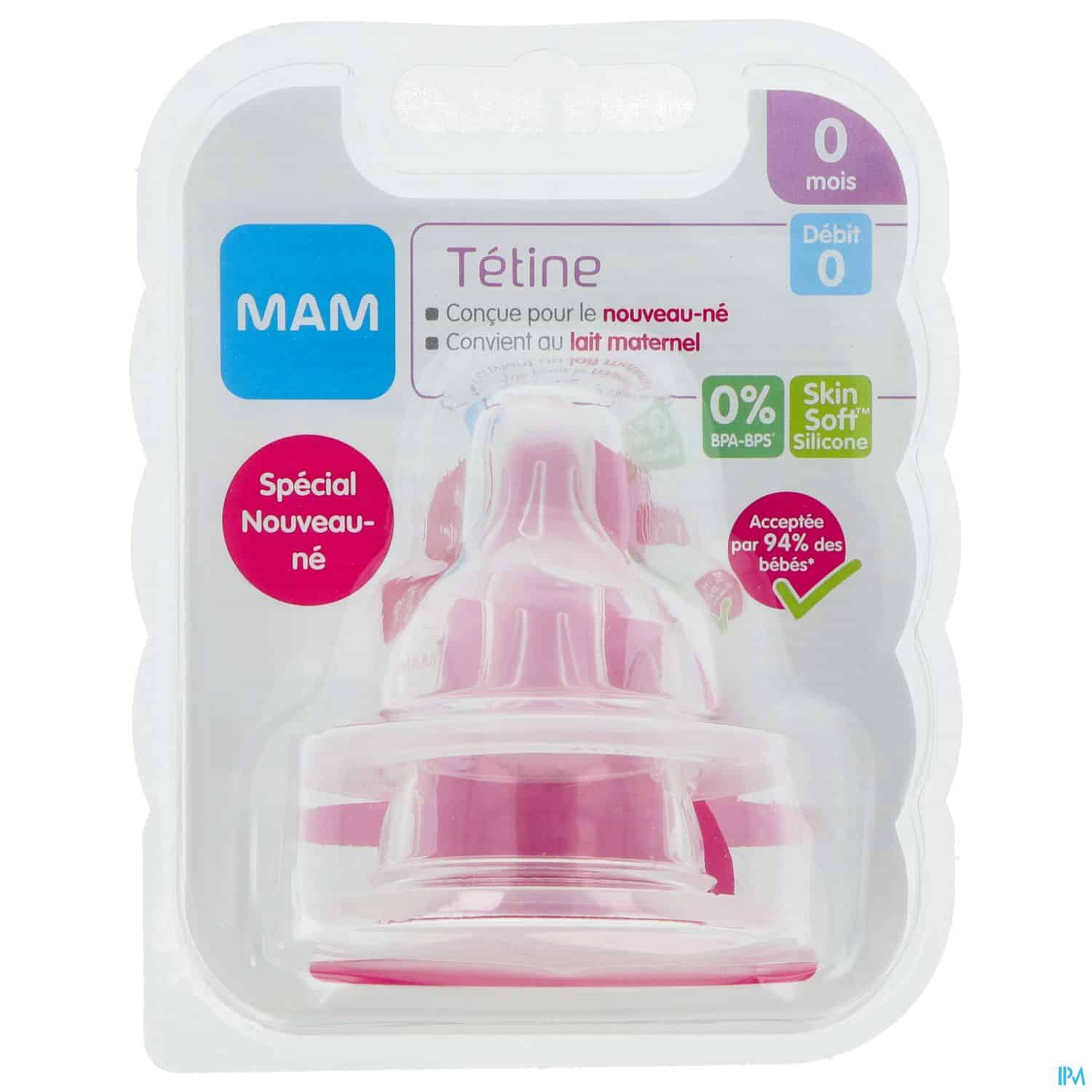 TETINE MAM SILK DEBIT 0 SILIC X2