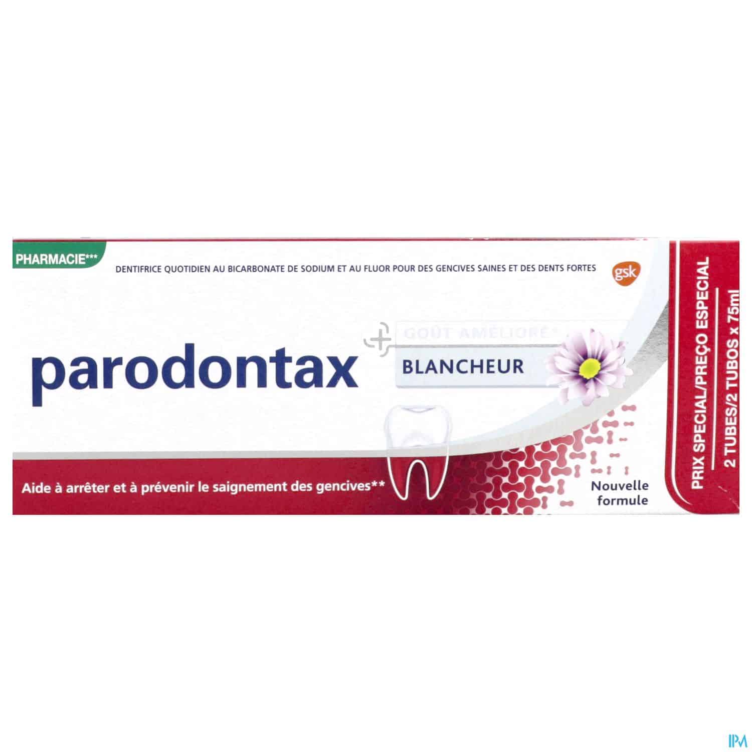 PARODONTAX DENT BLANCHEUR 75ML X2