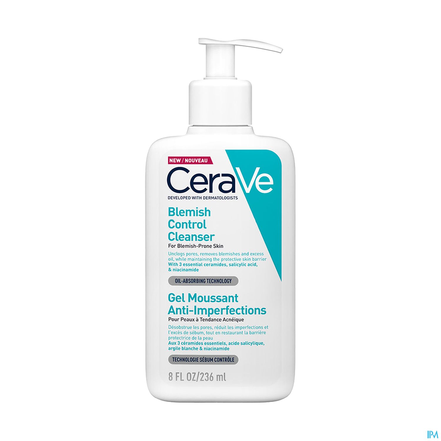 CERAVE GEL MOUSSANT A/IMPERF 236ML