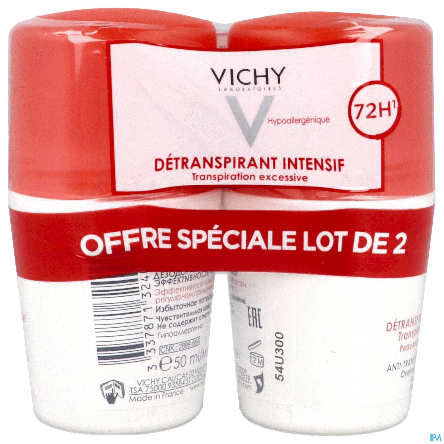 VICHY DEOD DETRANSPIRANT INT50MLX2