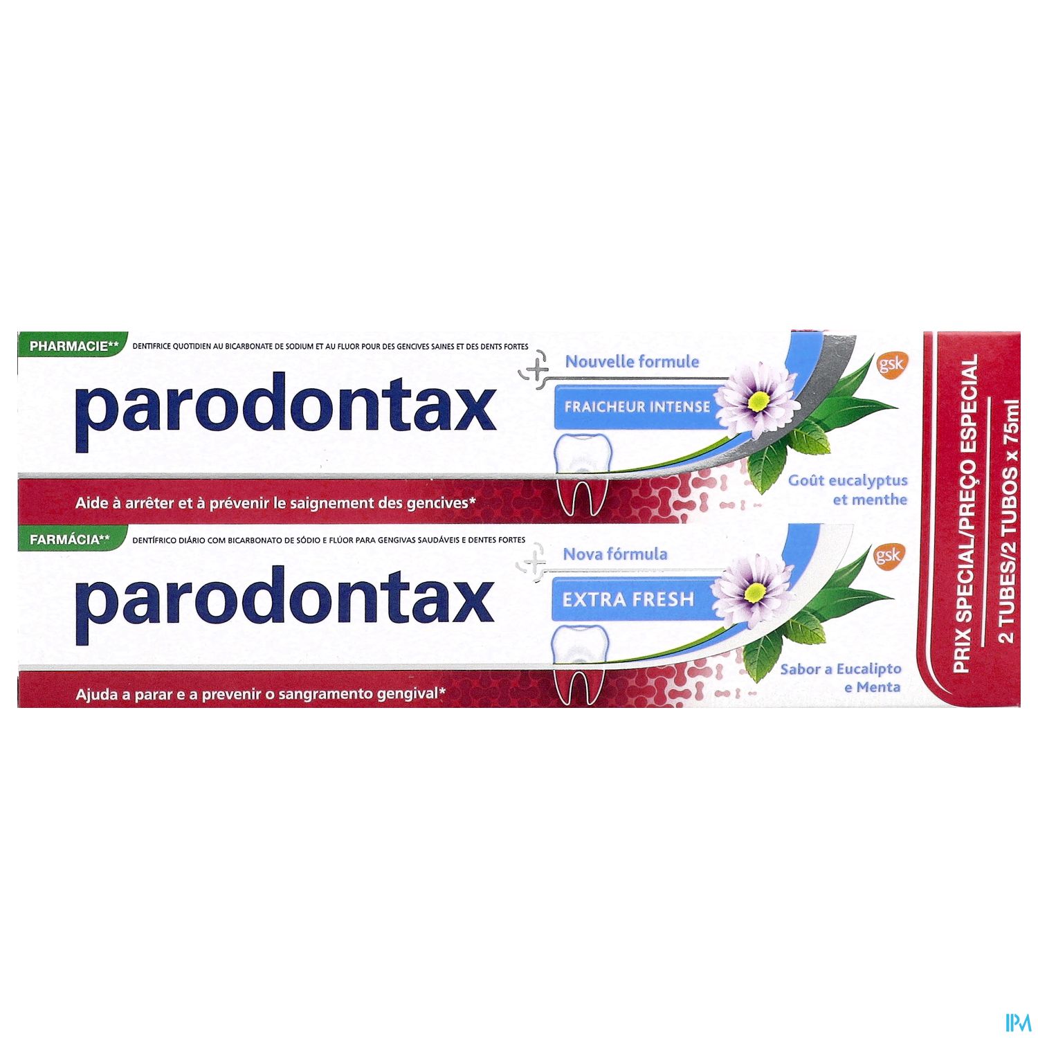 PARODONTAX DENT FRAICH INT 75ML X2