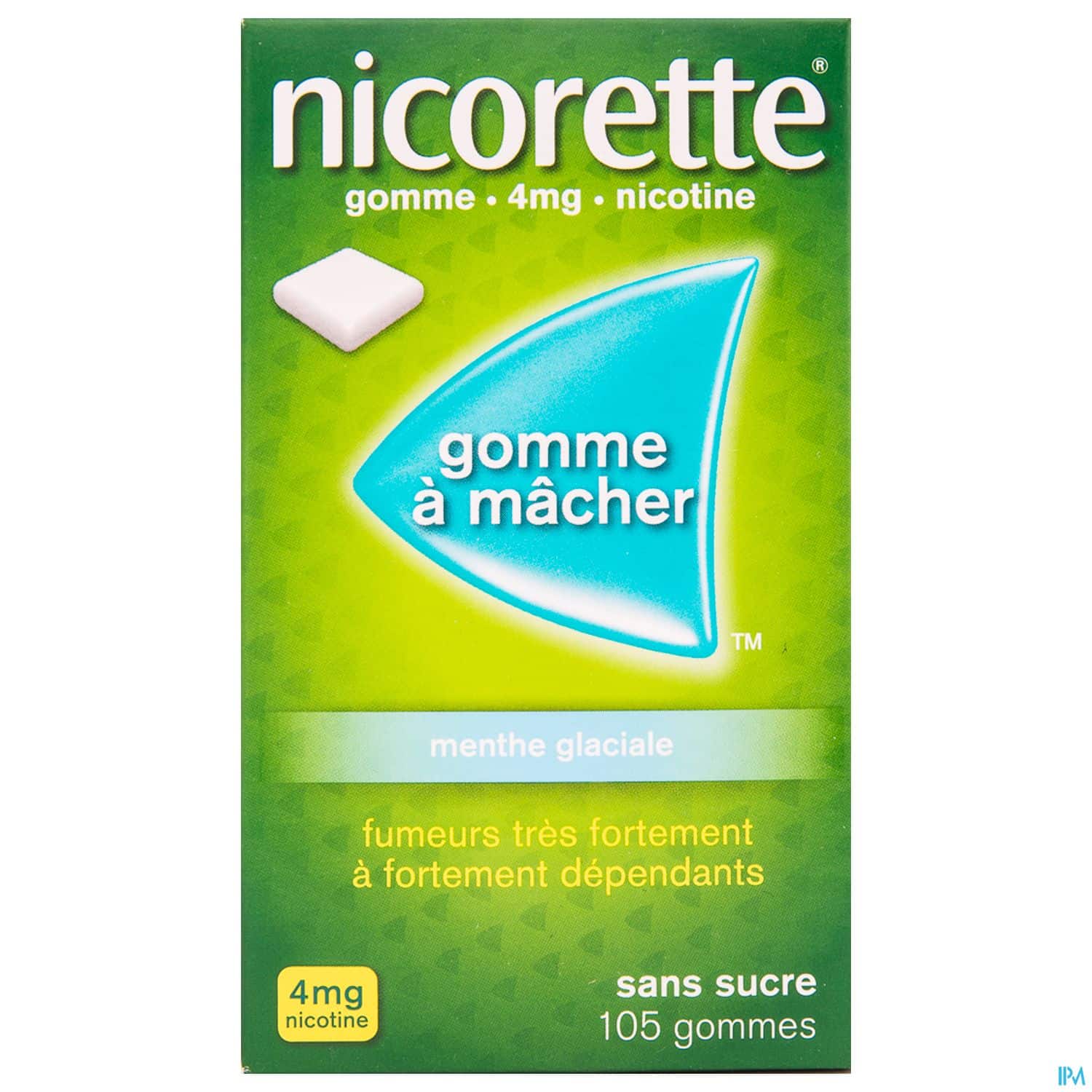 NICORETTE 4MG GOMME MENT GL SS 105