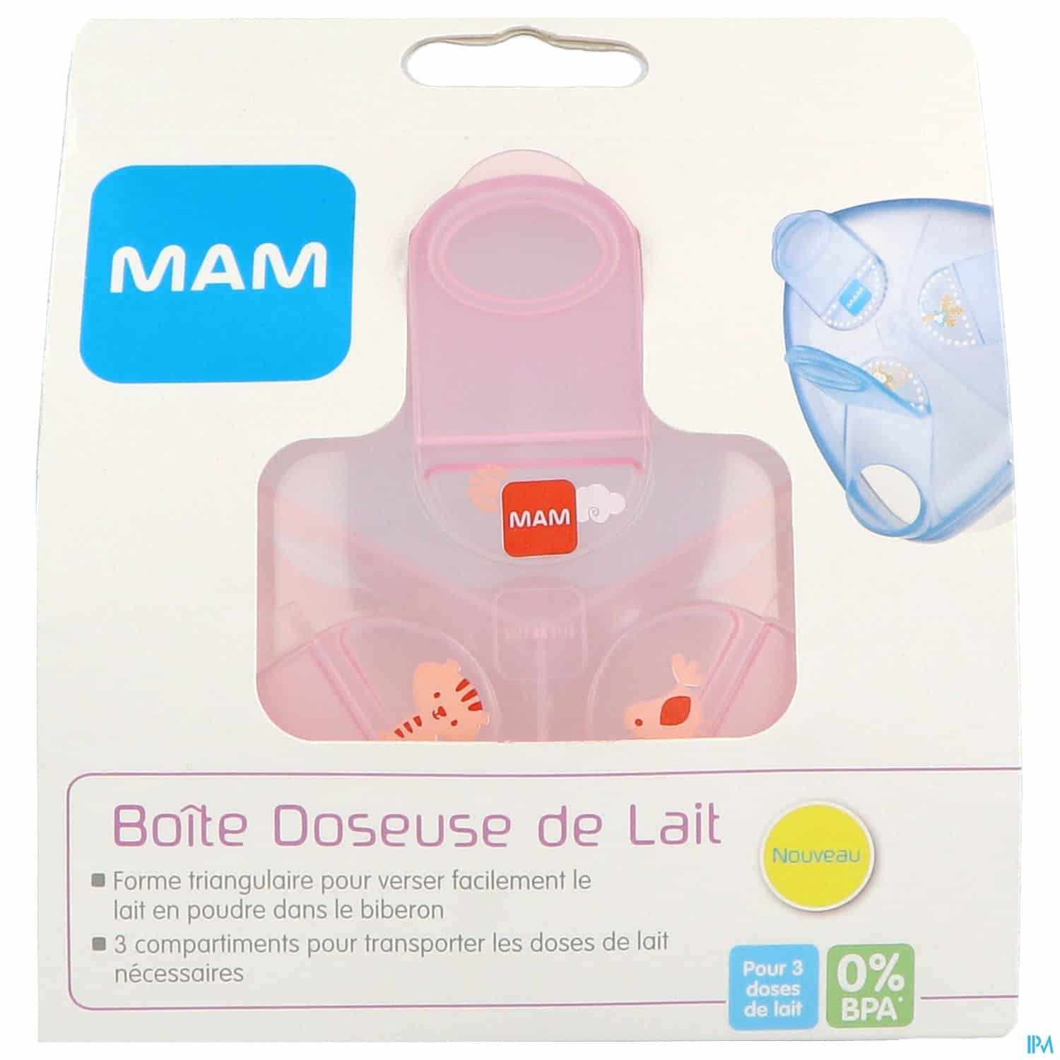 BOITE DOSEUSE MAM LAIT 3 COMPARTIM