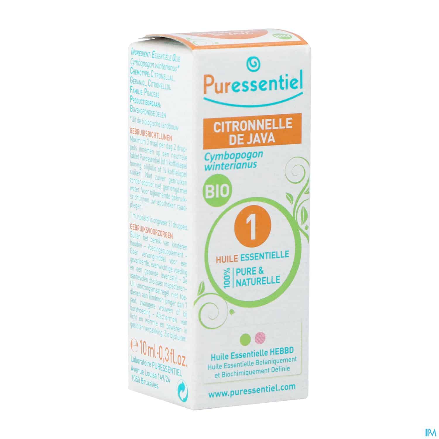PURESSENTIEL HE BIO CITR JAVA 10ML