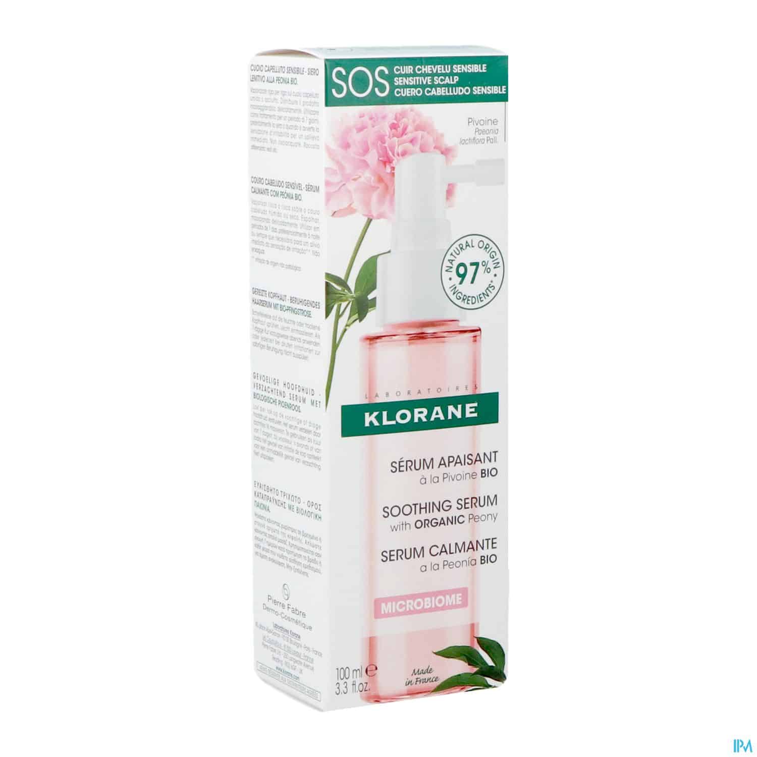 KLORANE SERUM SOS PIVOINE BIO100ML