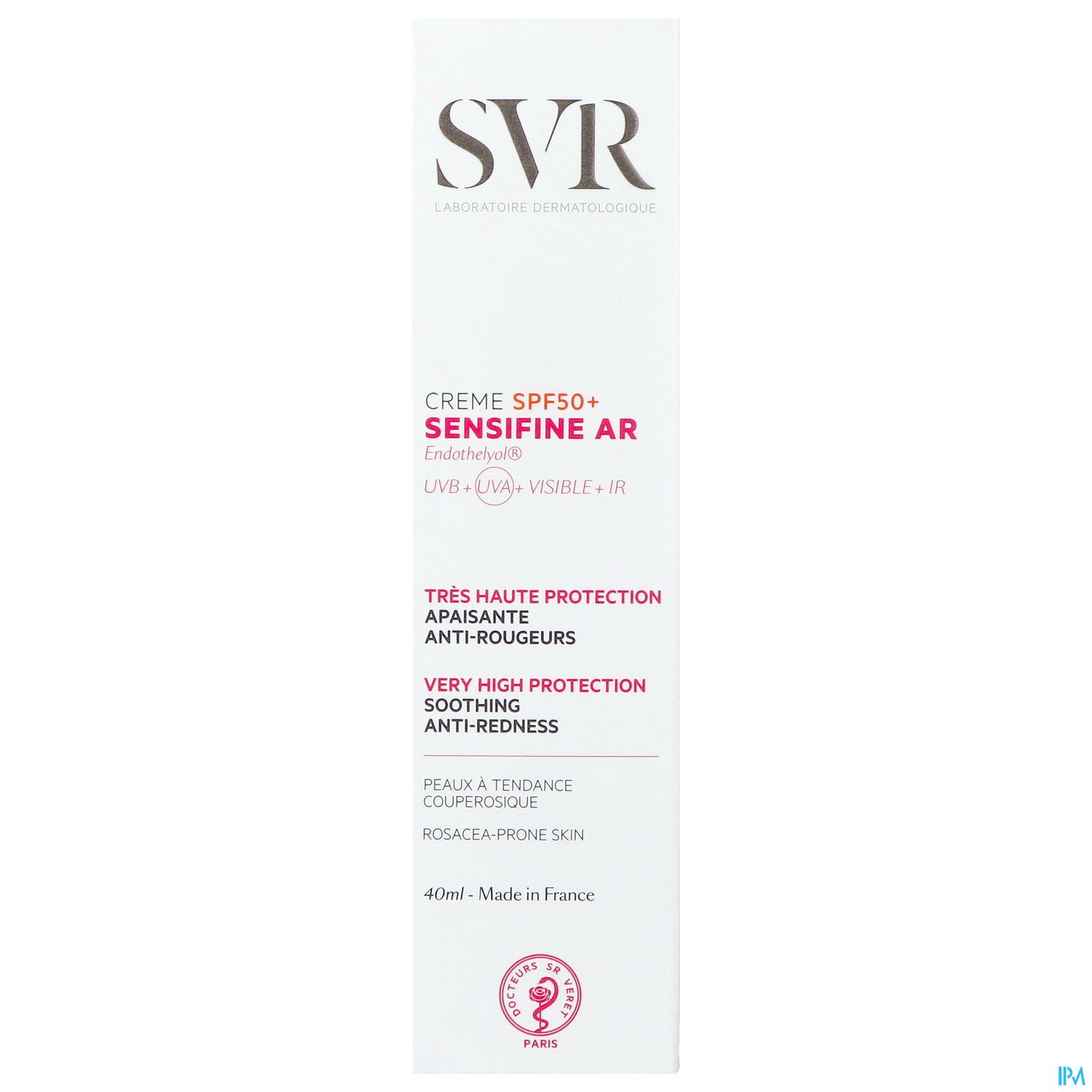 SVR SENSIFINE AR CR SPF 50+ 40ML