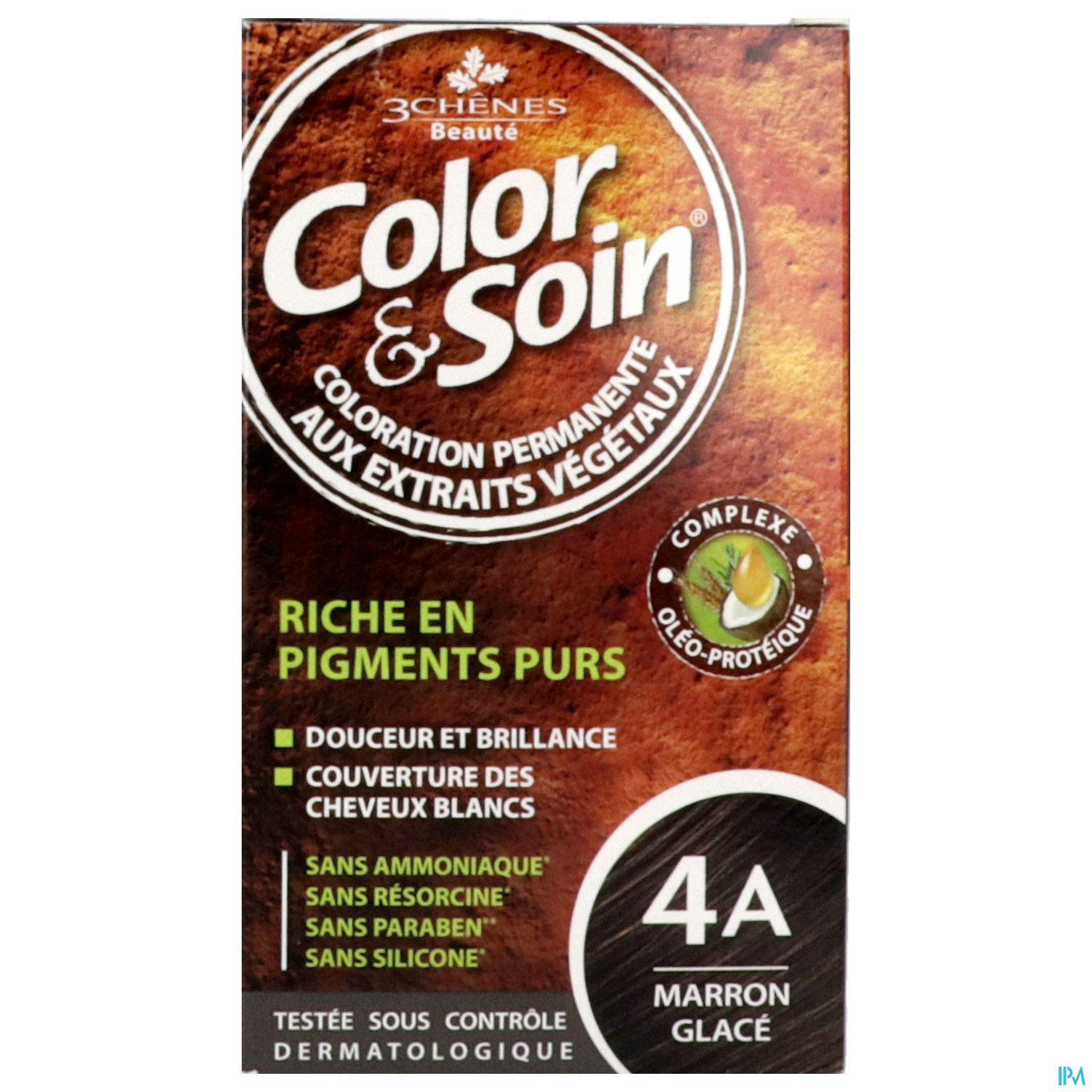 3 CHENES COLOR/SOIN MARRON GLAC 4A