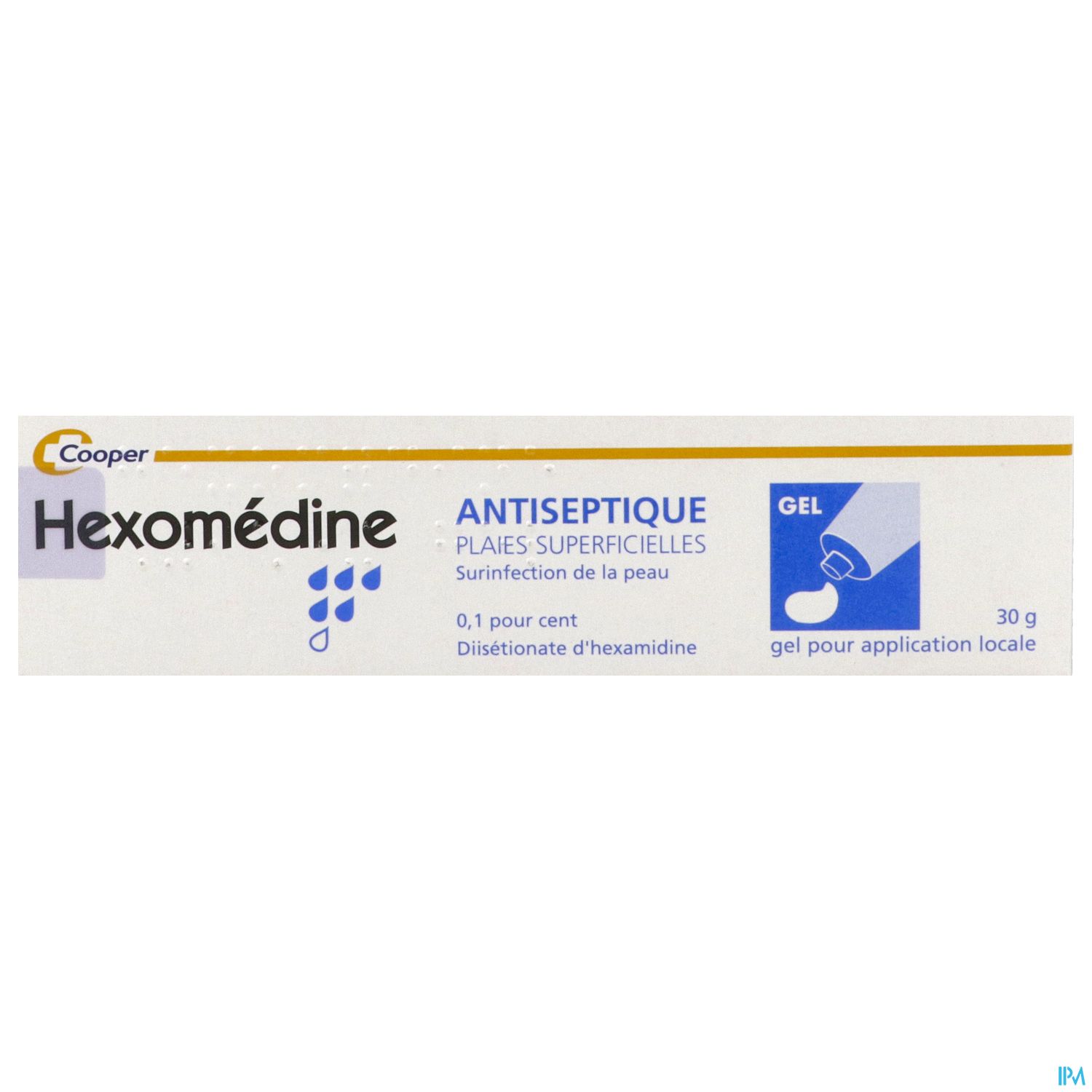 HEXOMEDINE 0,1% GEL TUB 30G