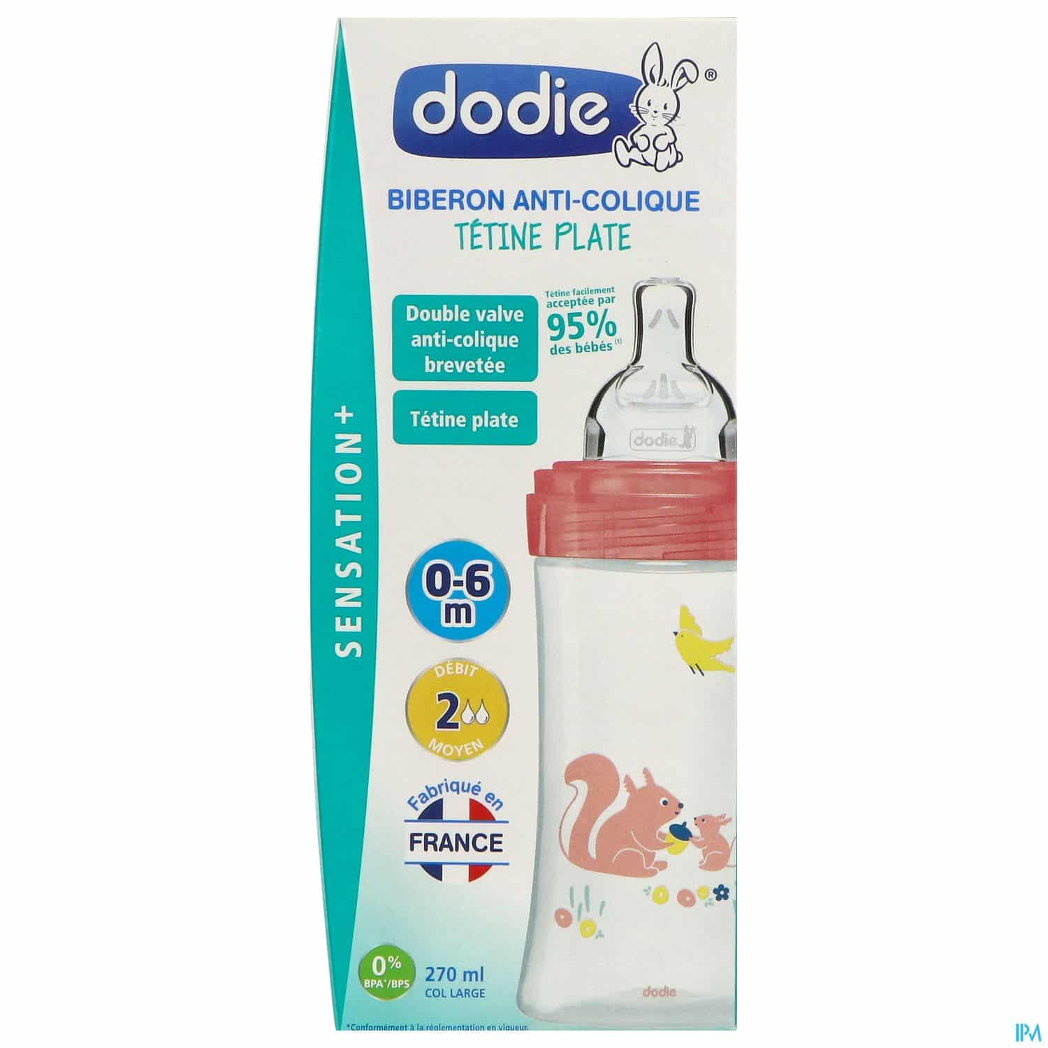 DOD BIB SENS+ 270ML JARDIN 0-6 M