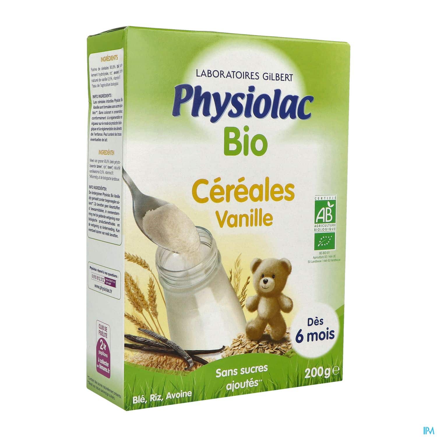 PHYSIOLAC CEREALE VANILLE BIO 200G PHYSIOLAC CEREALE VANILLE BIO 200G – Image 3