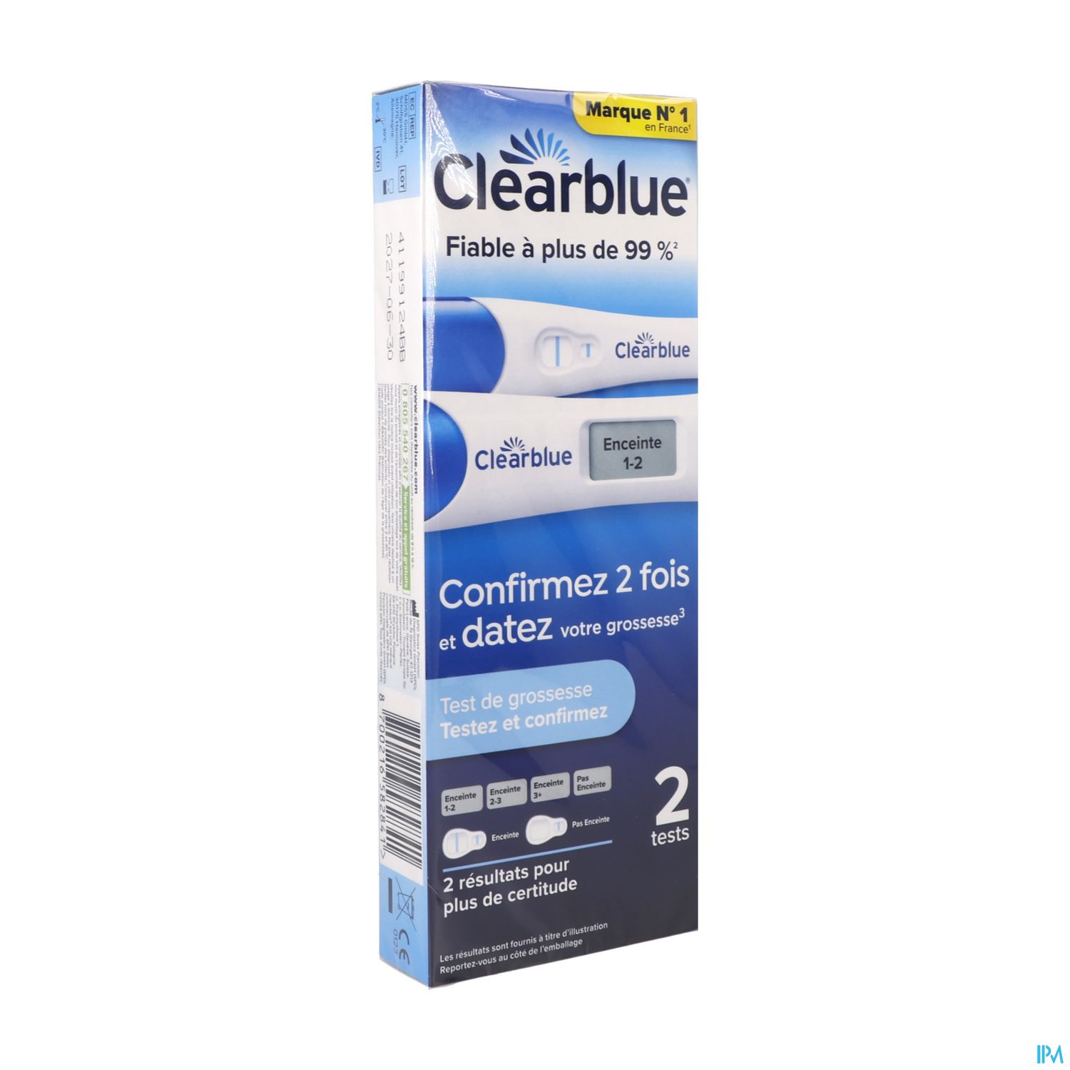 CLEARBLUE TEST GROSS TEST&CONF X2