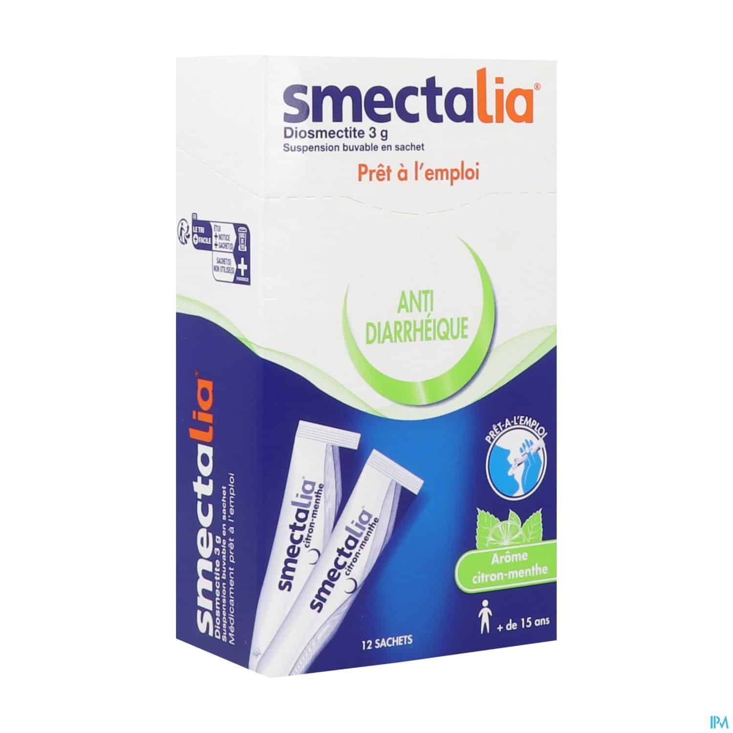 SMECTALIA 3G CITRON-MENTHE SACH 12 SMECTALIA 3G CITRON-MENTHE SACH 12