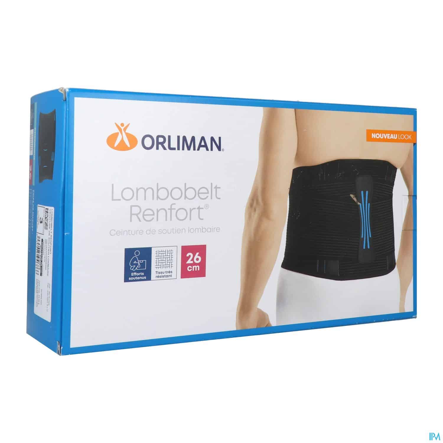 C/ORLIM LOMBOBELT RENF NOIR H26 T3