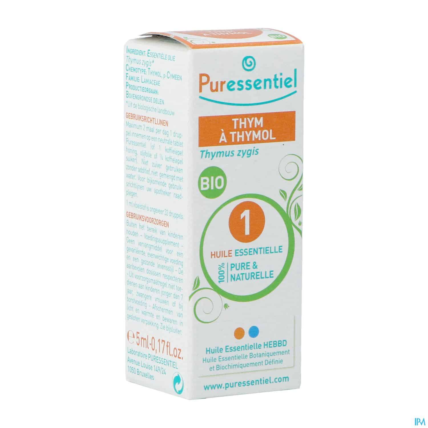 PURESSENTIEL HE BIO THYM THYMO 5ML