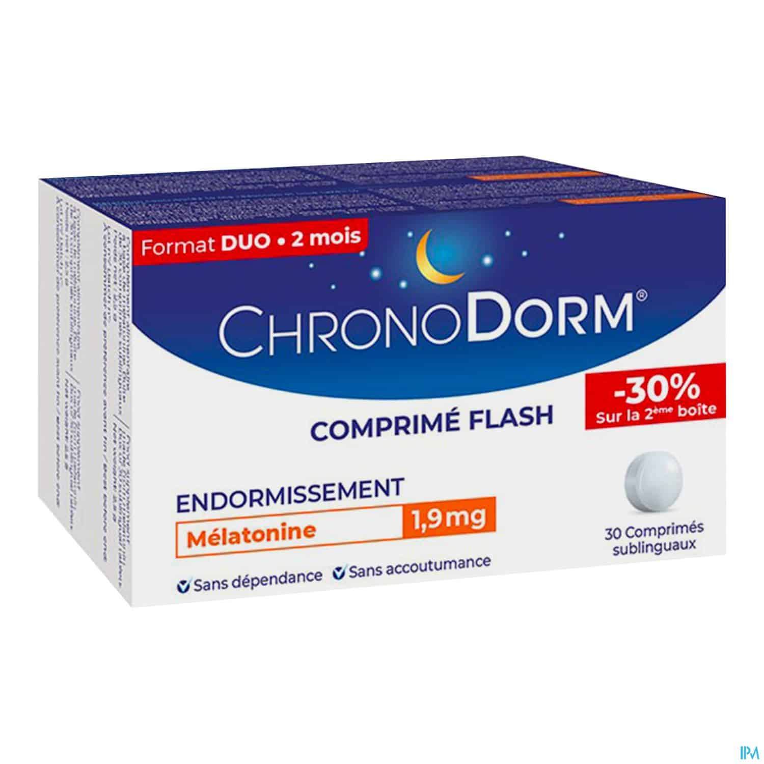 CHRONODORM MELATONINE 1,9MG 30X2 CHRONODORM MELATONINE 1,9MG 30X2