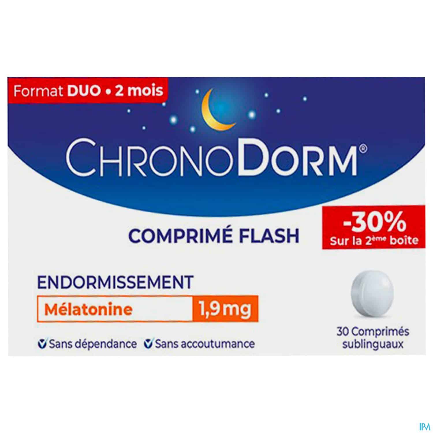 CHRONODORM MELATONINE 1,9MG 30X2 CHRONODORM MELATONINE 1,9MG 30X2 – Image 2