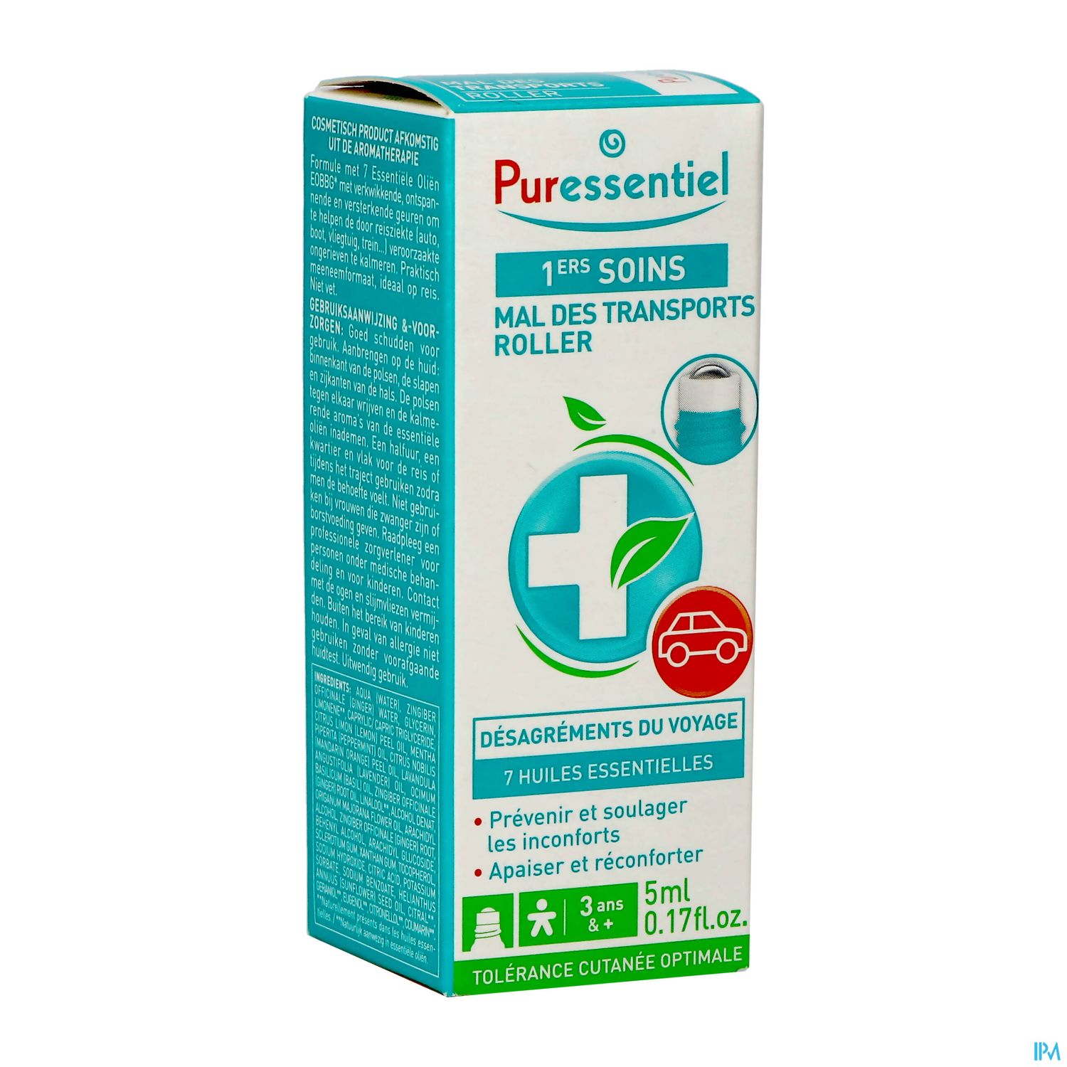 PURESSENTIEL ROLLER MAL TRANSP 5ML
