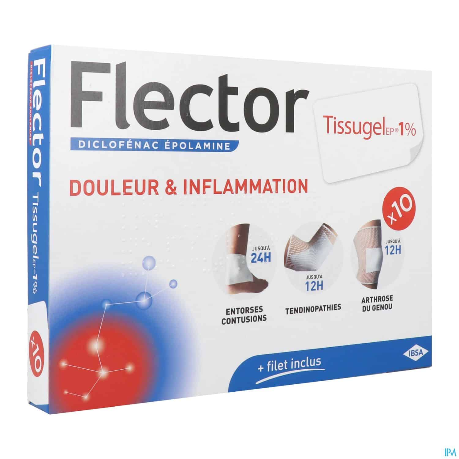 FLECTORTISSUGELEP 1% EMPLATRE 10