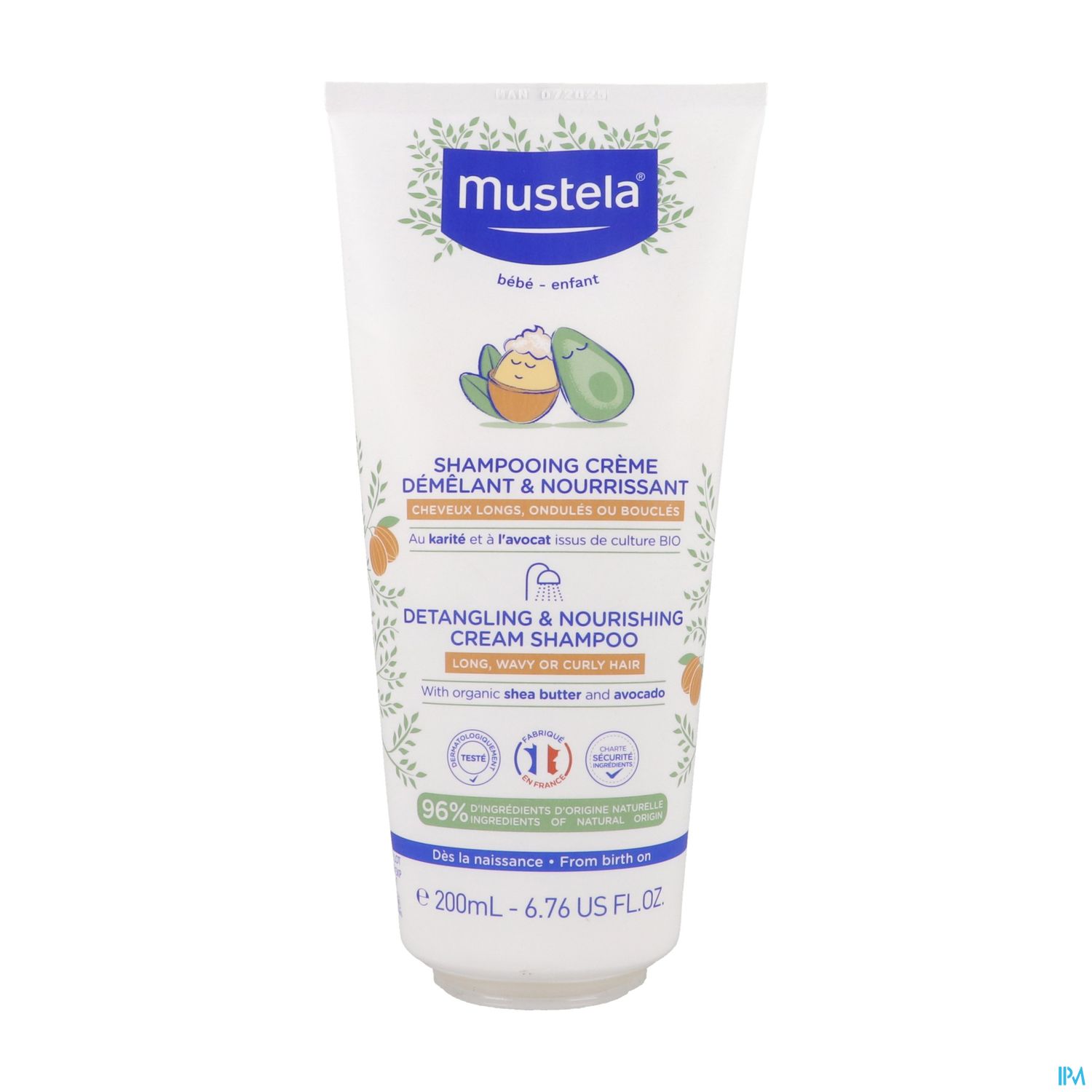 MUSTELA SH CR DEMELANT NOURR 200ML