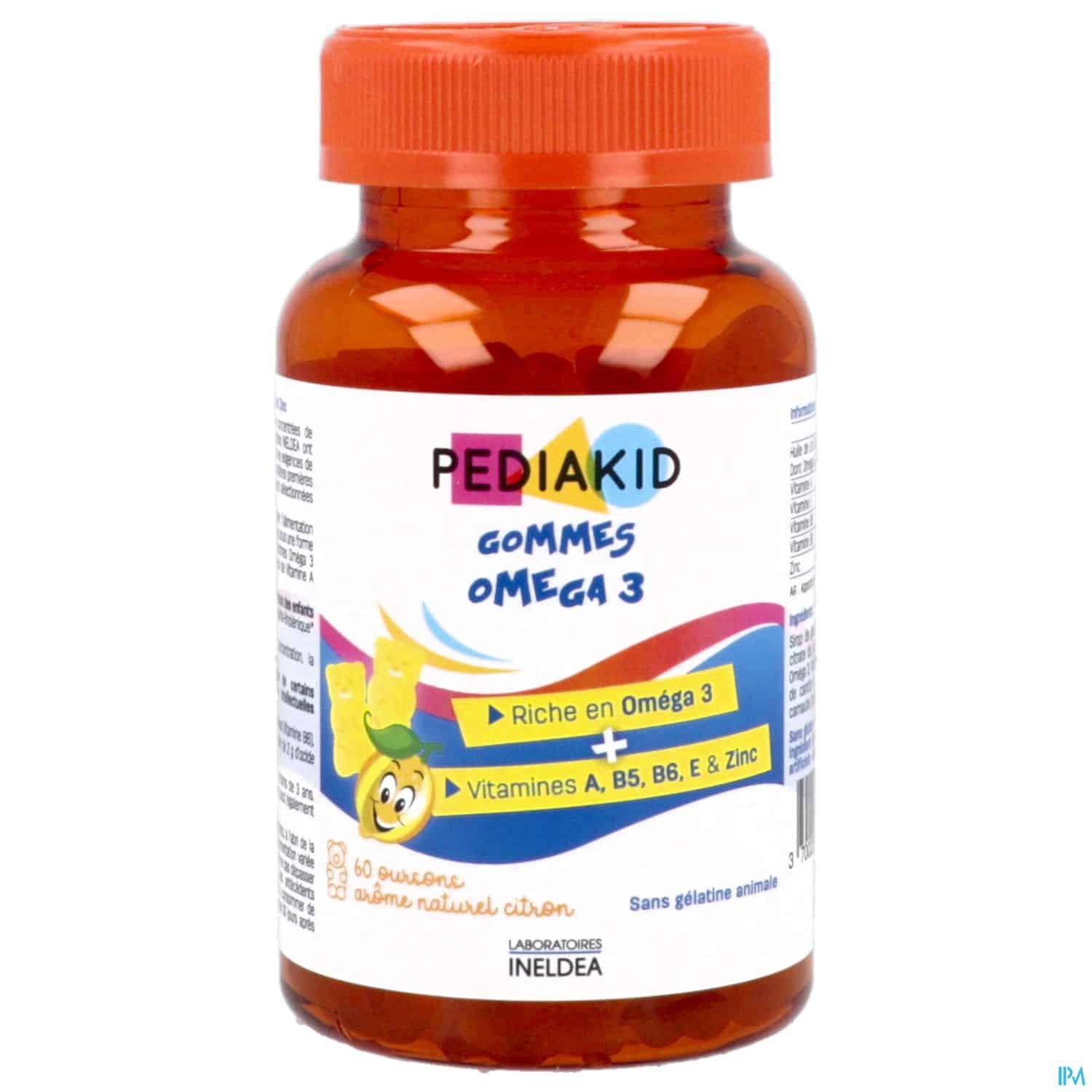 PEDIAKID GOMME OMEGA 3 OURS CITR60