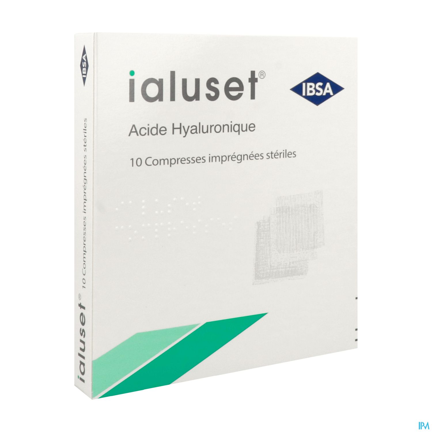 IALUSET COMPRESSE IMPREGNEE 10