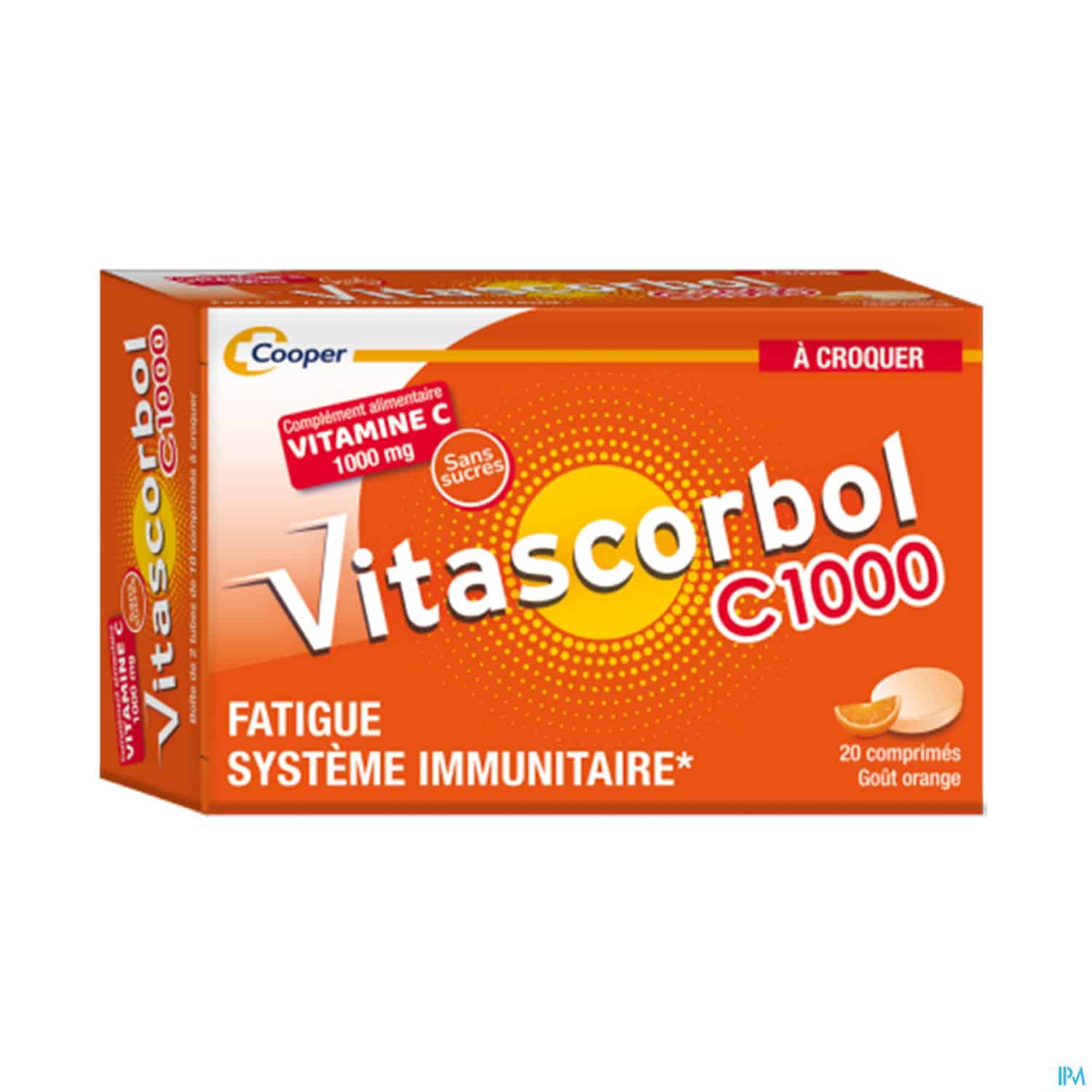 VITASCORBOL C 1000 CPR A CROQ 20