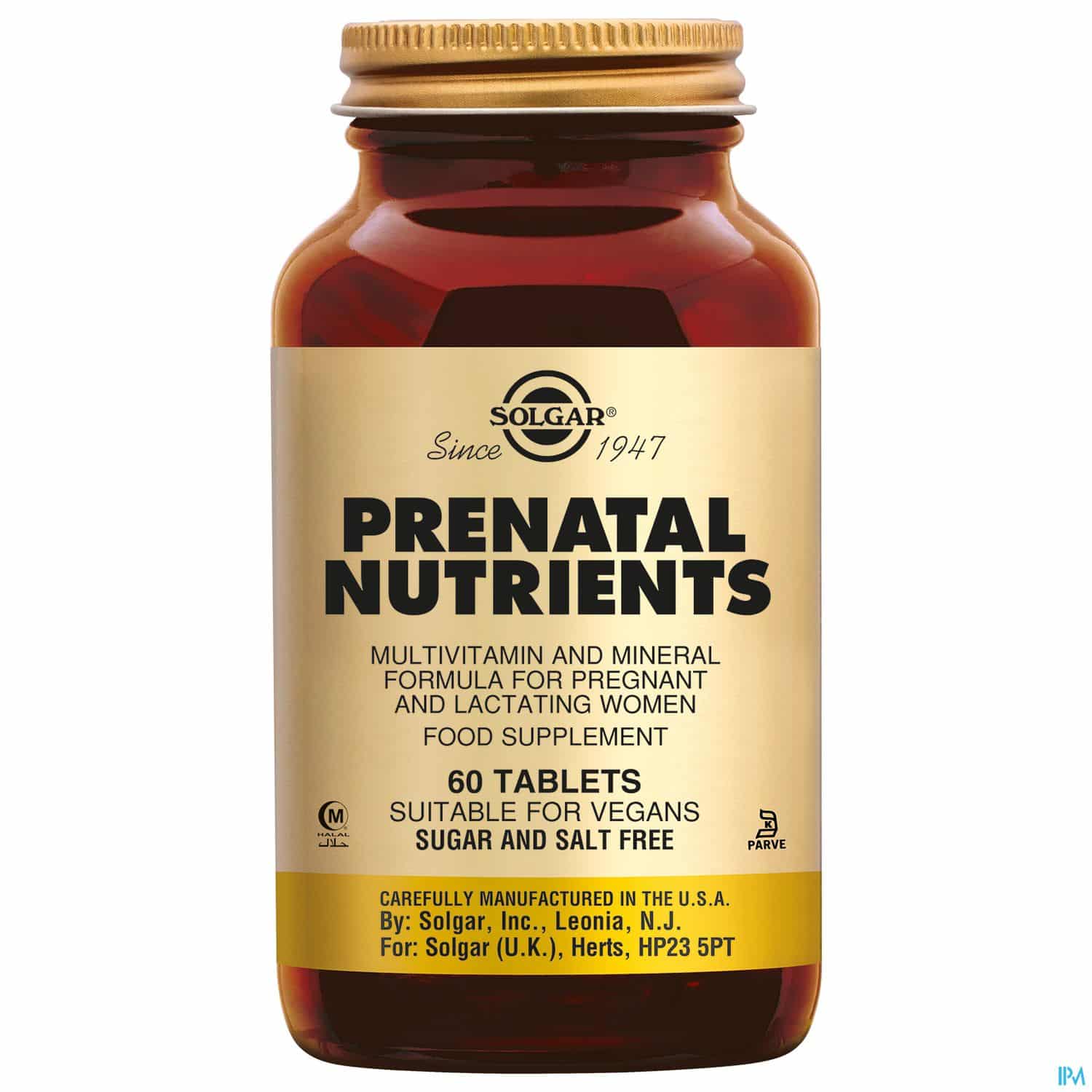 SOLGAR PRENATAL NUTRIENTS CPR 60