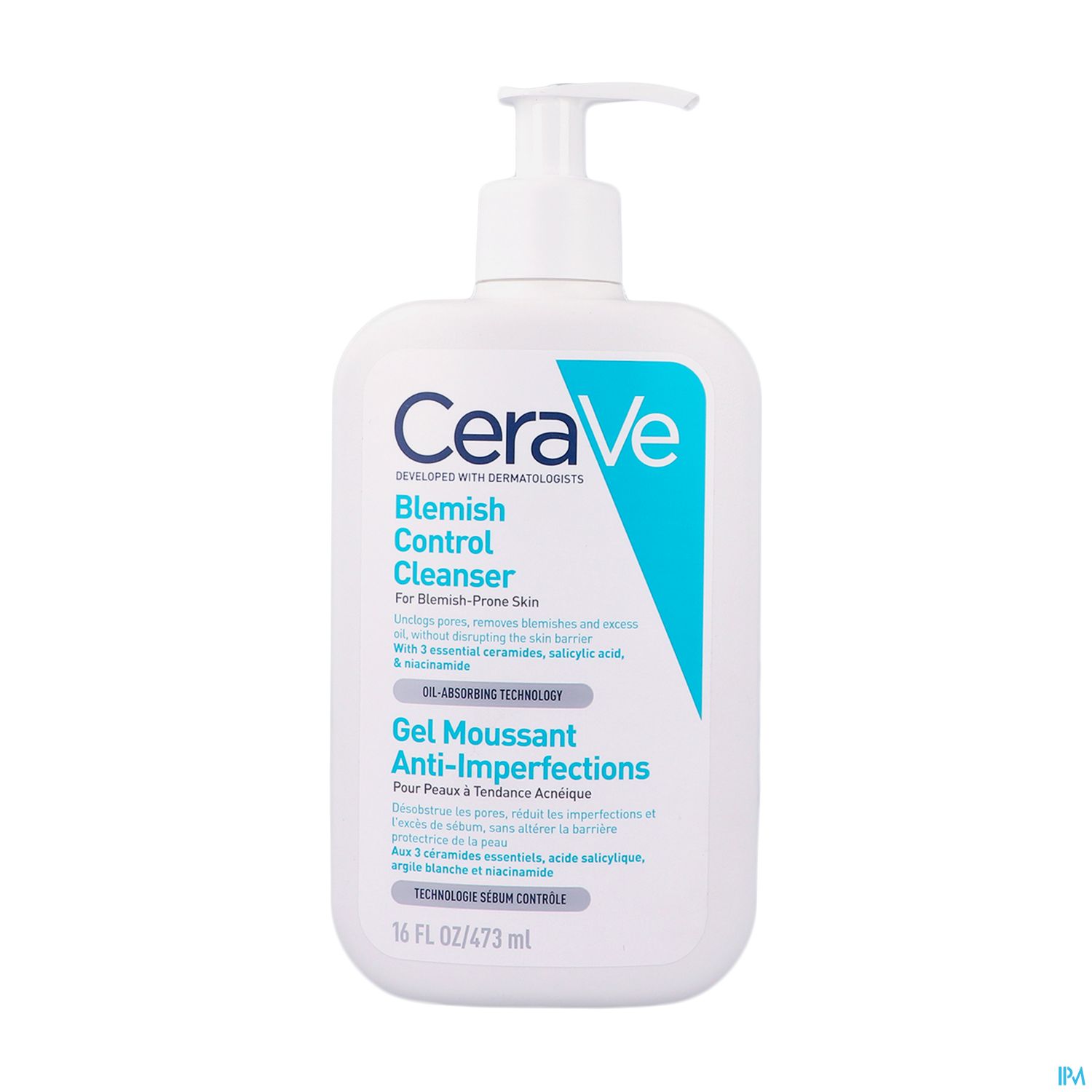 CERAVE GEL MOUSSANT A/IMPERF 473ML