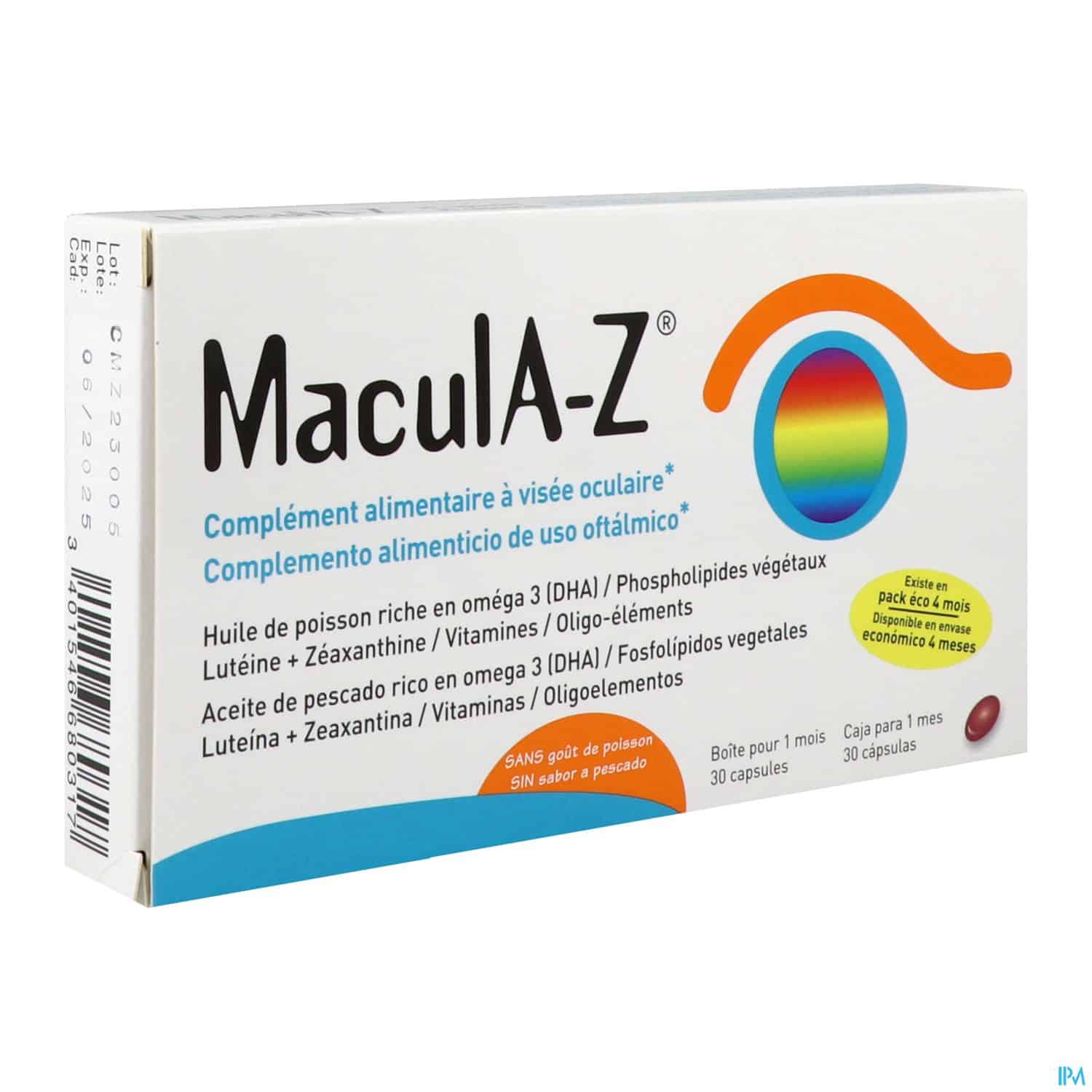 MACULA-Z COMPL ALIMENT CAPS 30