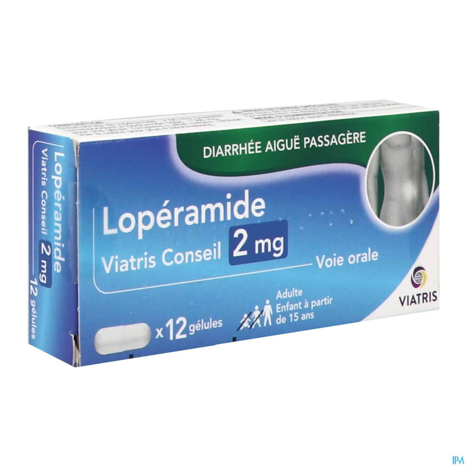 LOPERAMIDE 2MG VTS CONS GELULE 12