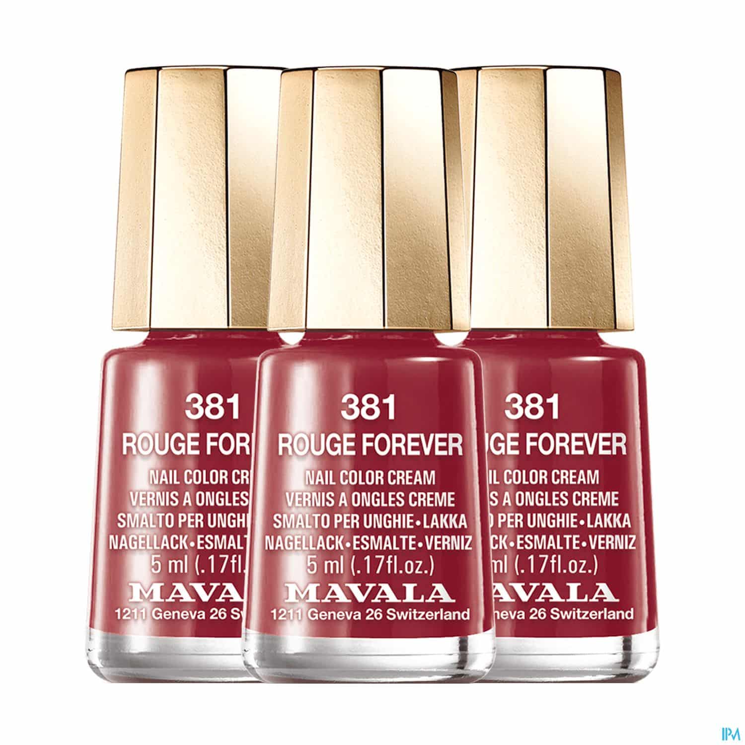 Mavala International SA Vernis A Ongles Rouge Forever Mini Color's X3