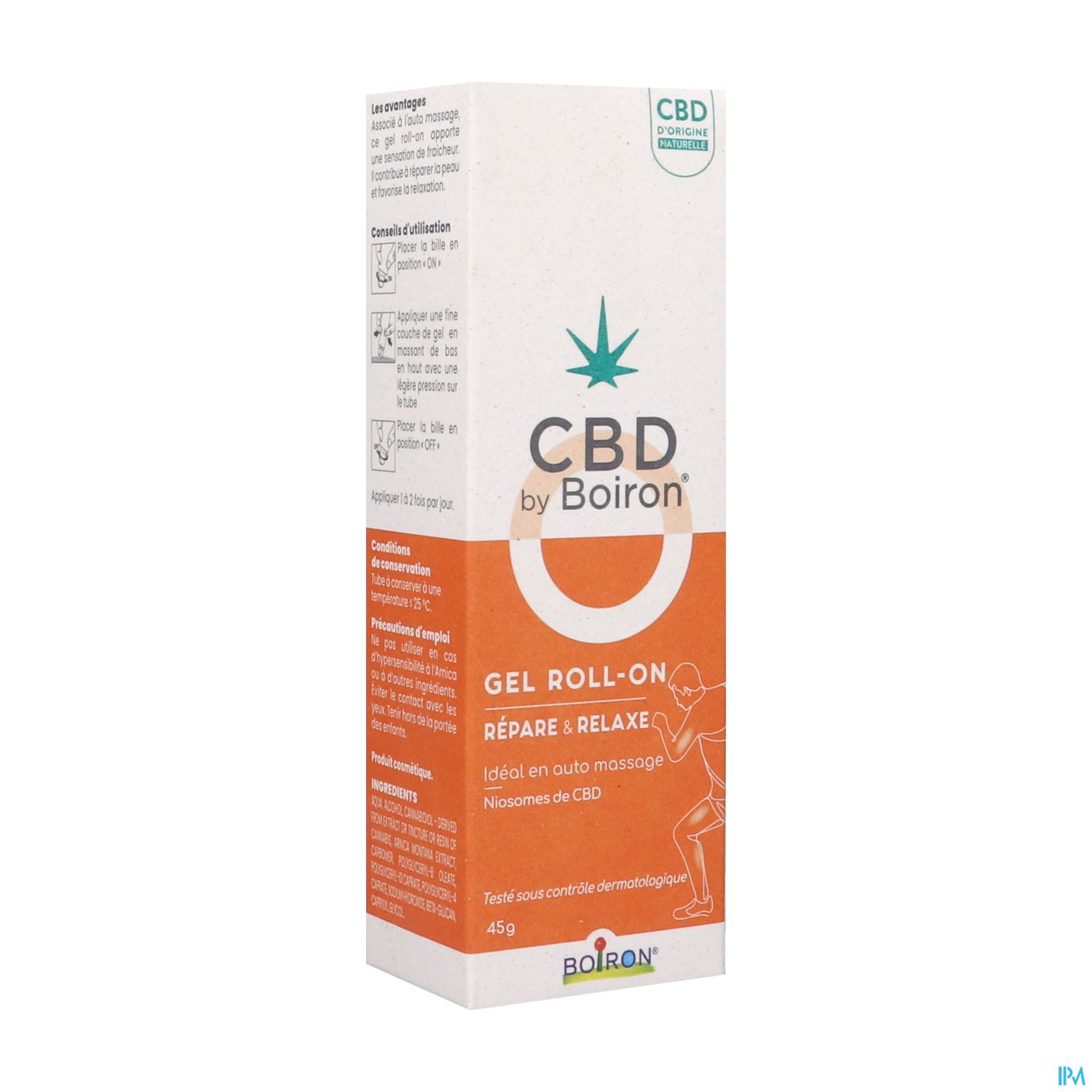 CBD BY BOIRON GEL ROLL ON 45G