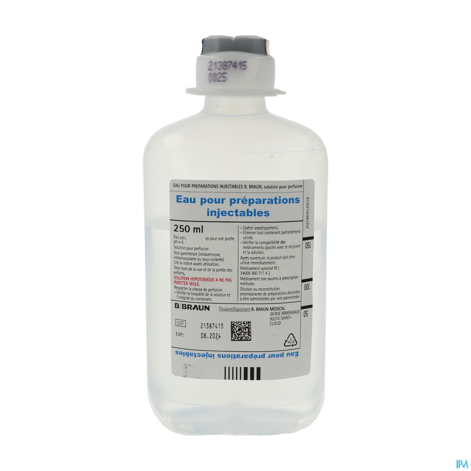 EAU PPI BBRAUN ECOFLAC 250ML 1 EAU PPI BBRAUN ECOFLAC 250ML 1 – Image 3