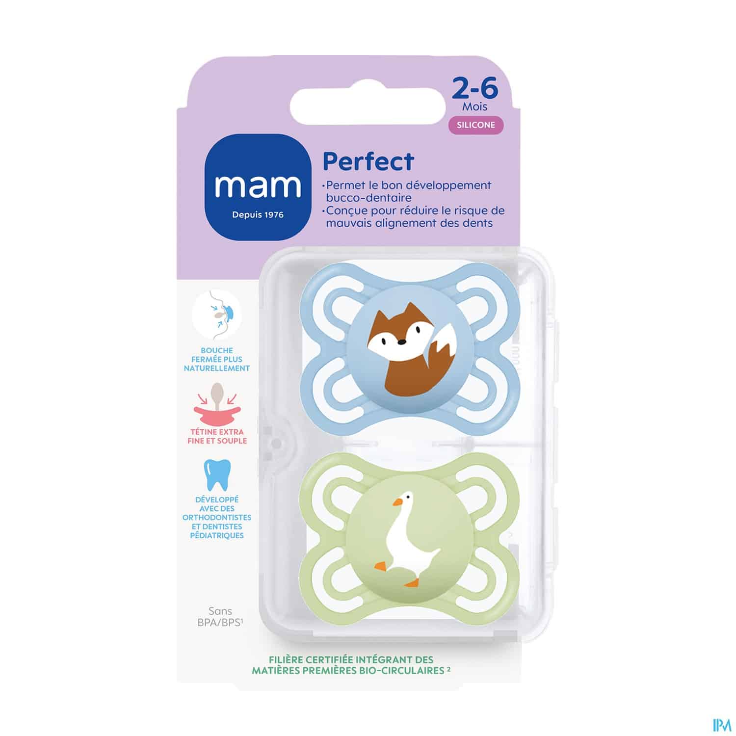SUCET MAM PERFECT SIL 2-6M X2